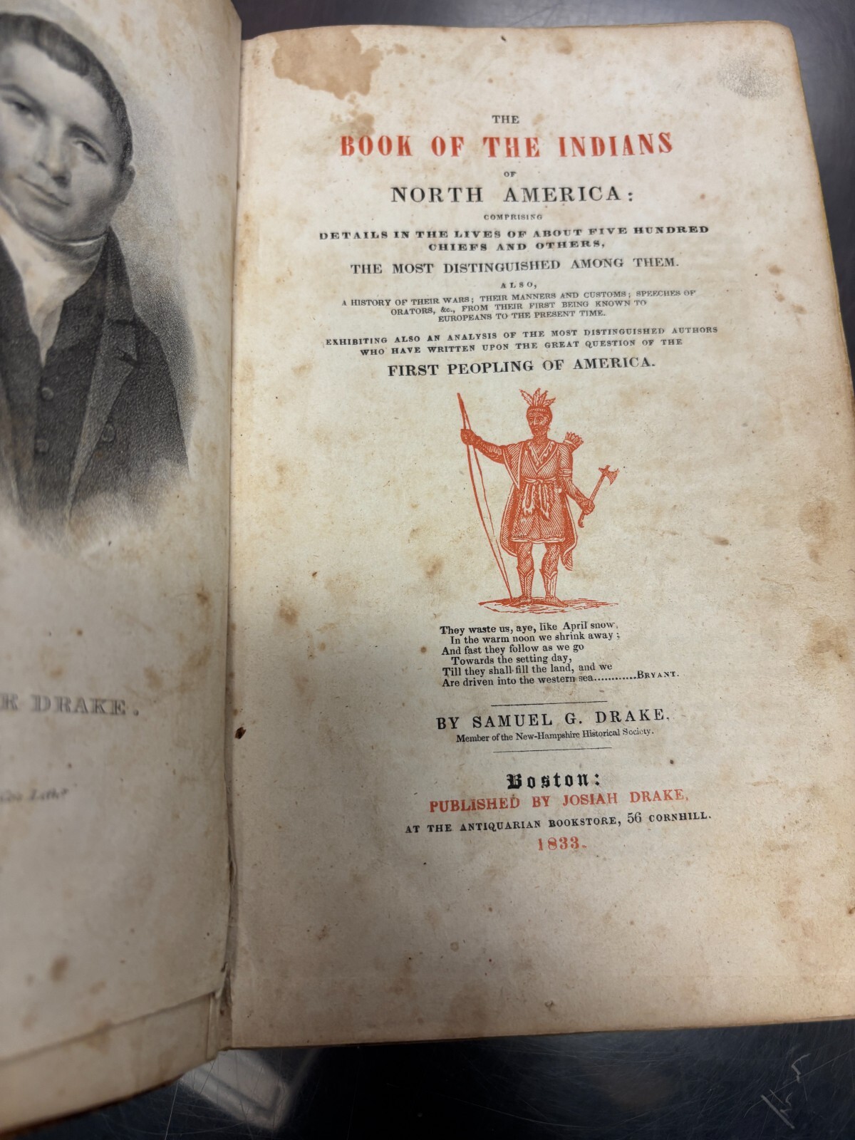 Book of The Indians of North America~Drake~1833. 1st Ed.