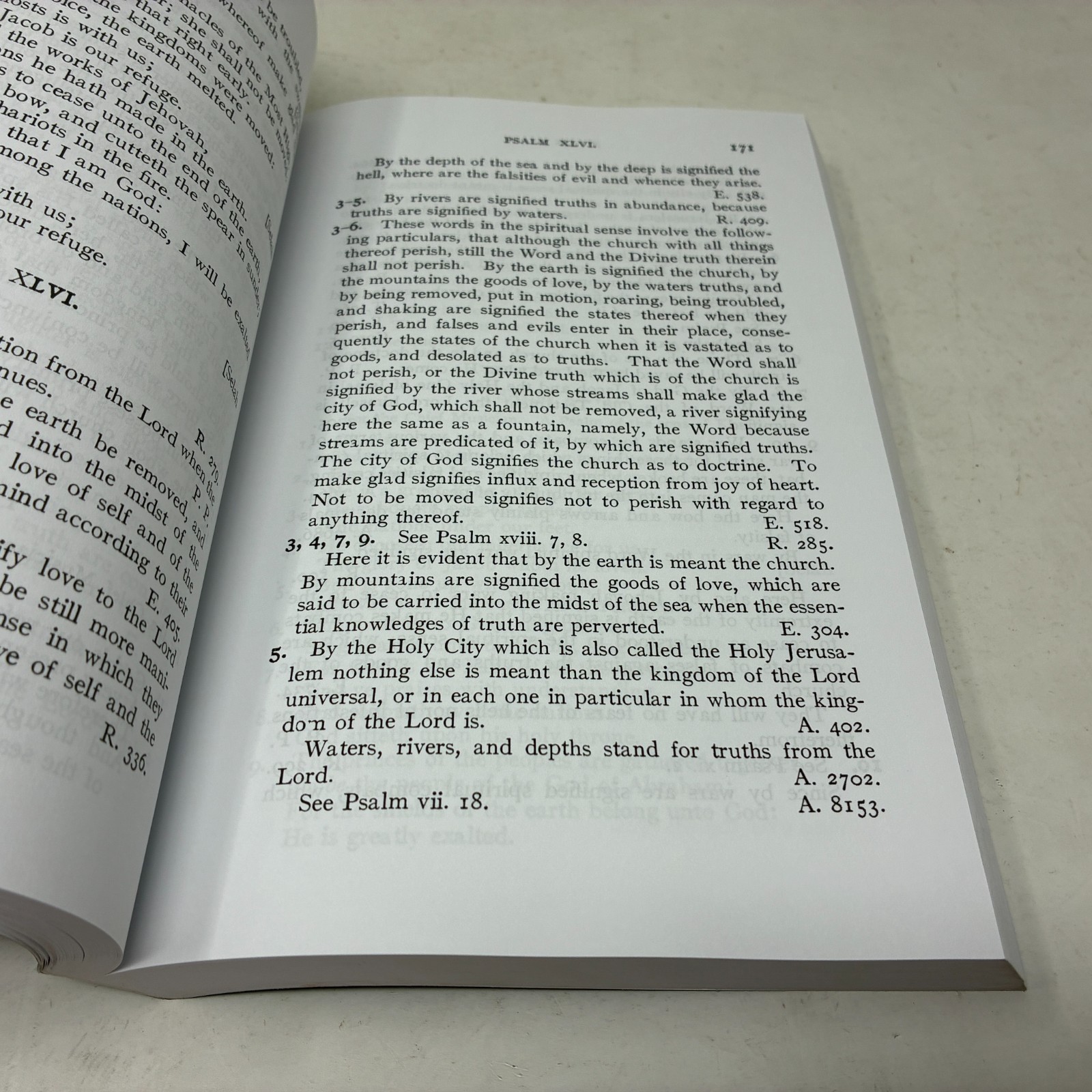 EMANUEL SWEDENBORG: Commentary on Psalms (a compilation/concordance/index)