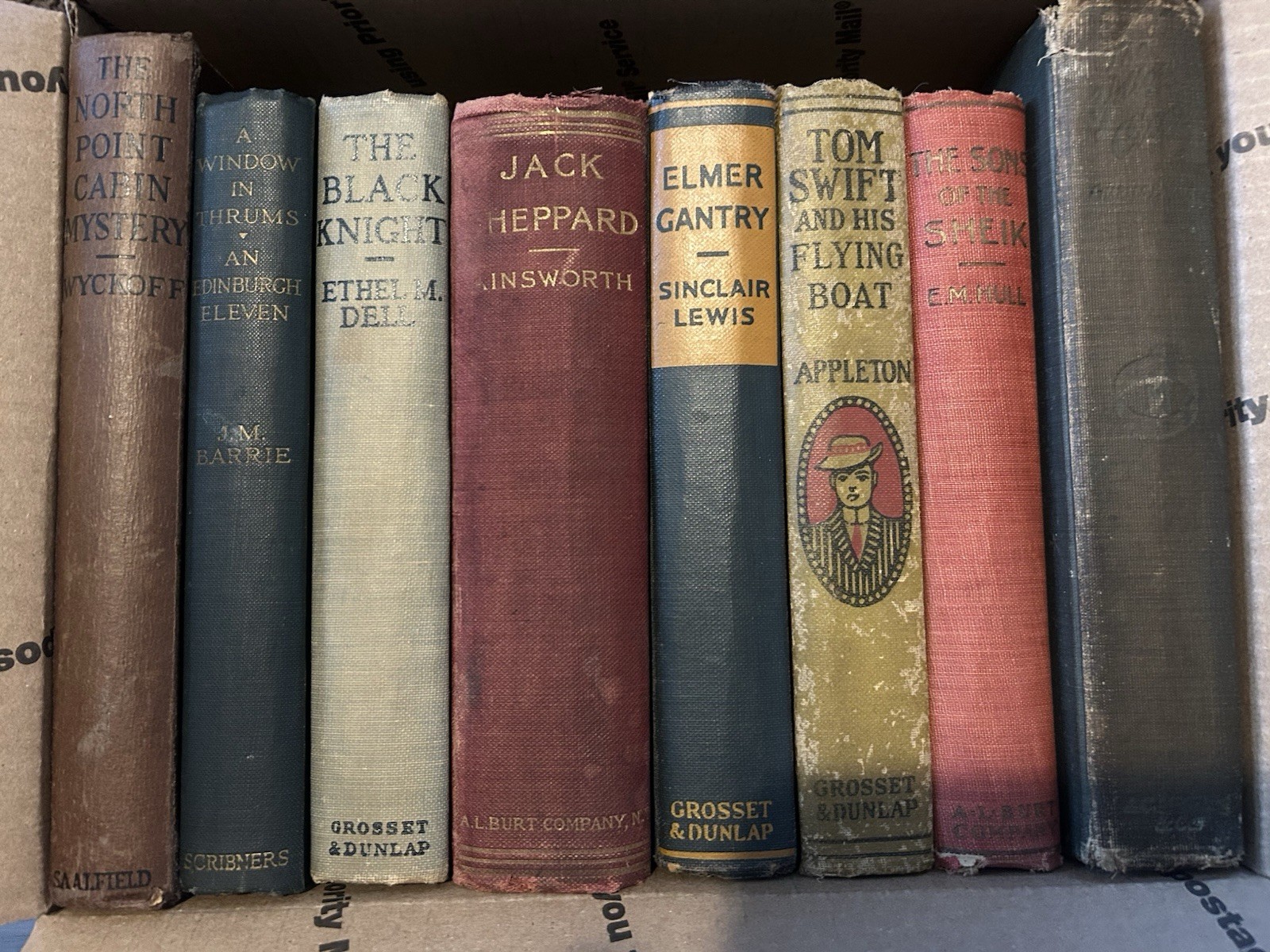 Antique Hardback Book Lot Of 8, Early 1900’s, Many First Editions