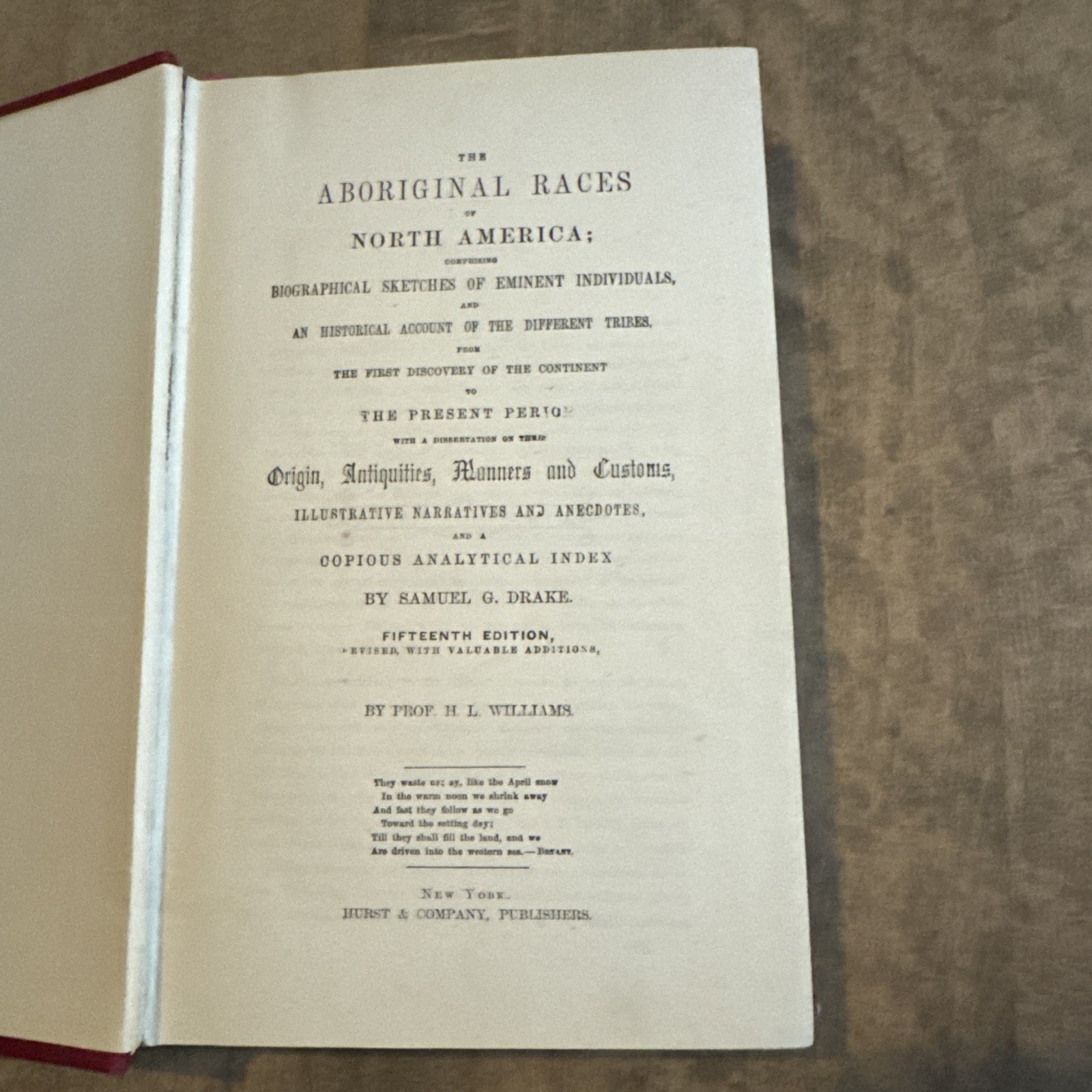Samuel Drake The Aboriginal Races Native Indians of North America 1880 Antique