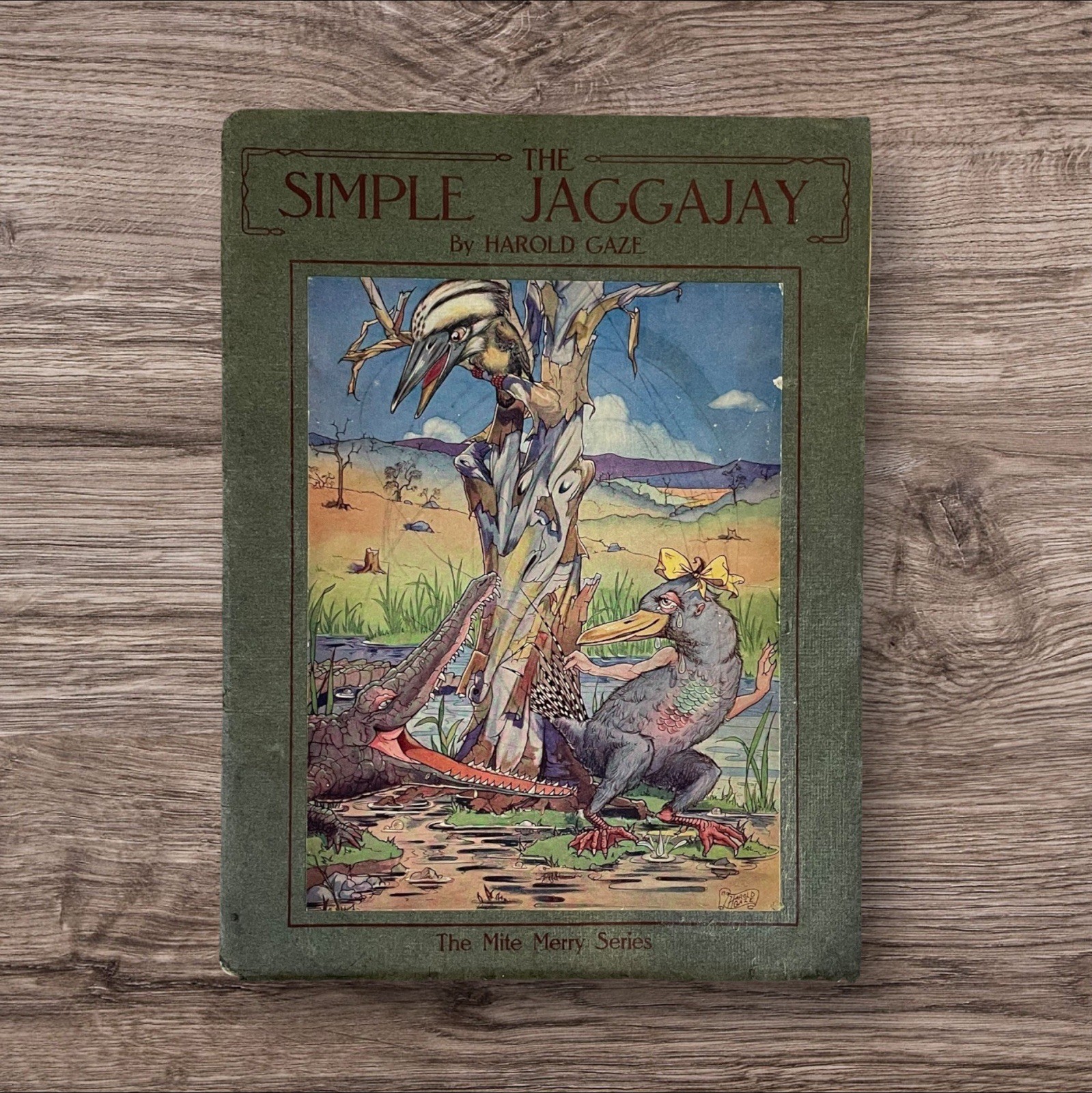 Book Illustrated Simple Jaggajay Mite Merry V RARE The Tipped-In Colour Plates
