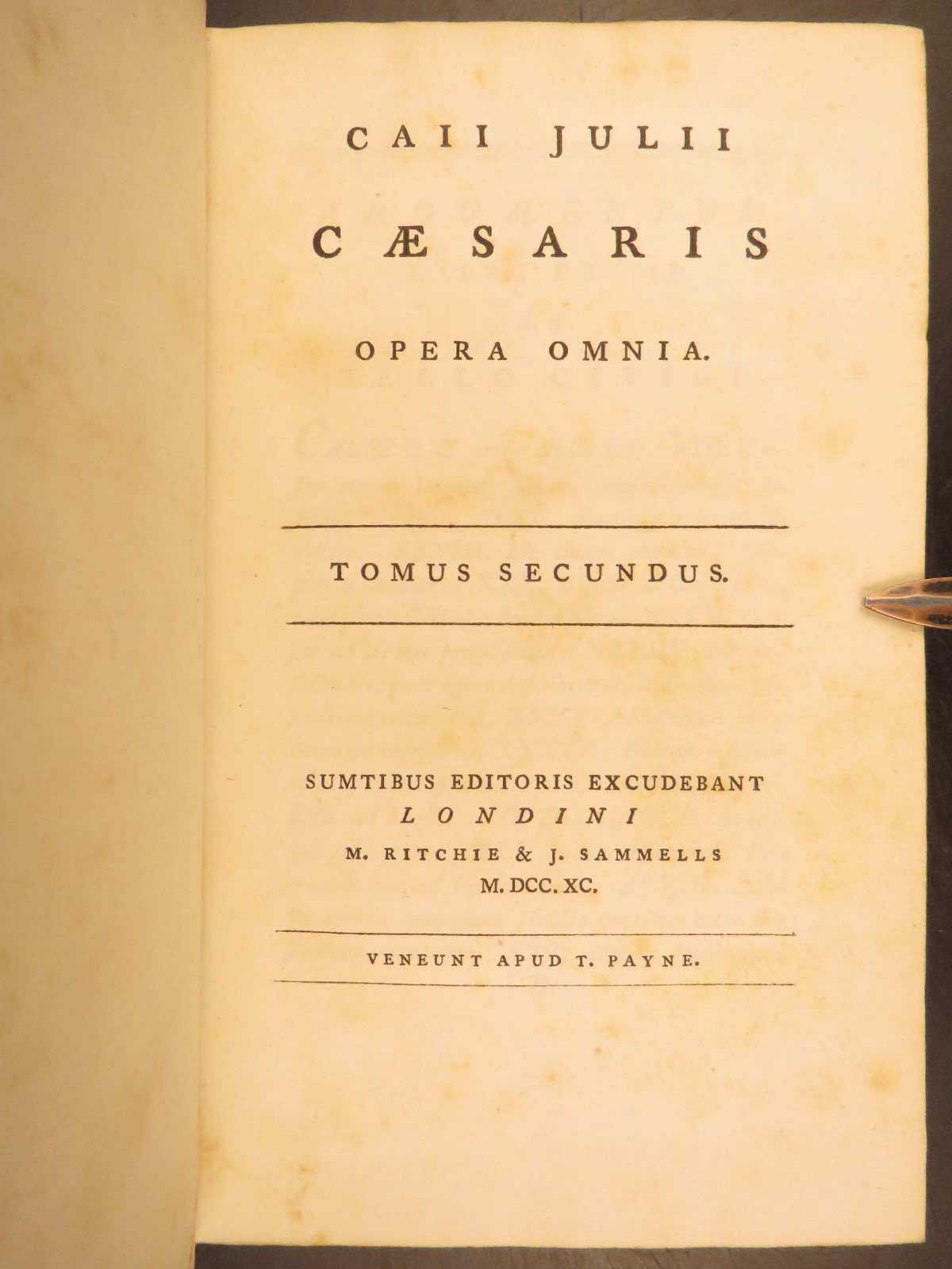 1790 – Julius Caesar War Commentaries | Ancient Rome Maps | 2vol Set
