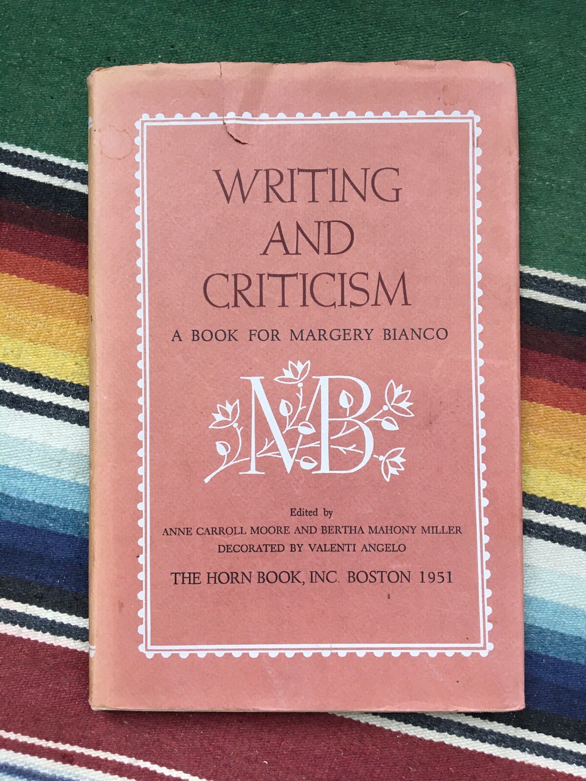 Margery Williams Bianco (Velveteen Rabbit) Writing & Criticism Horn Book