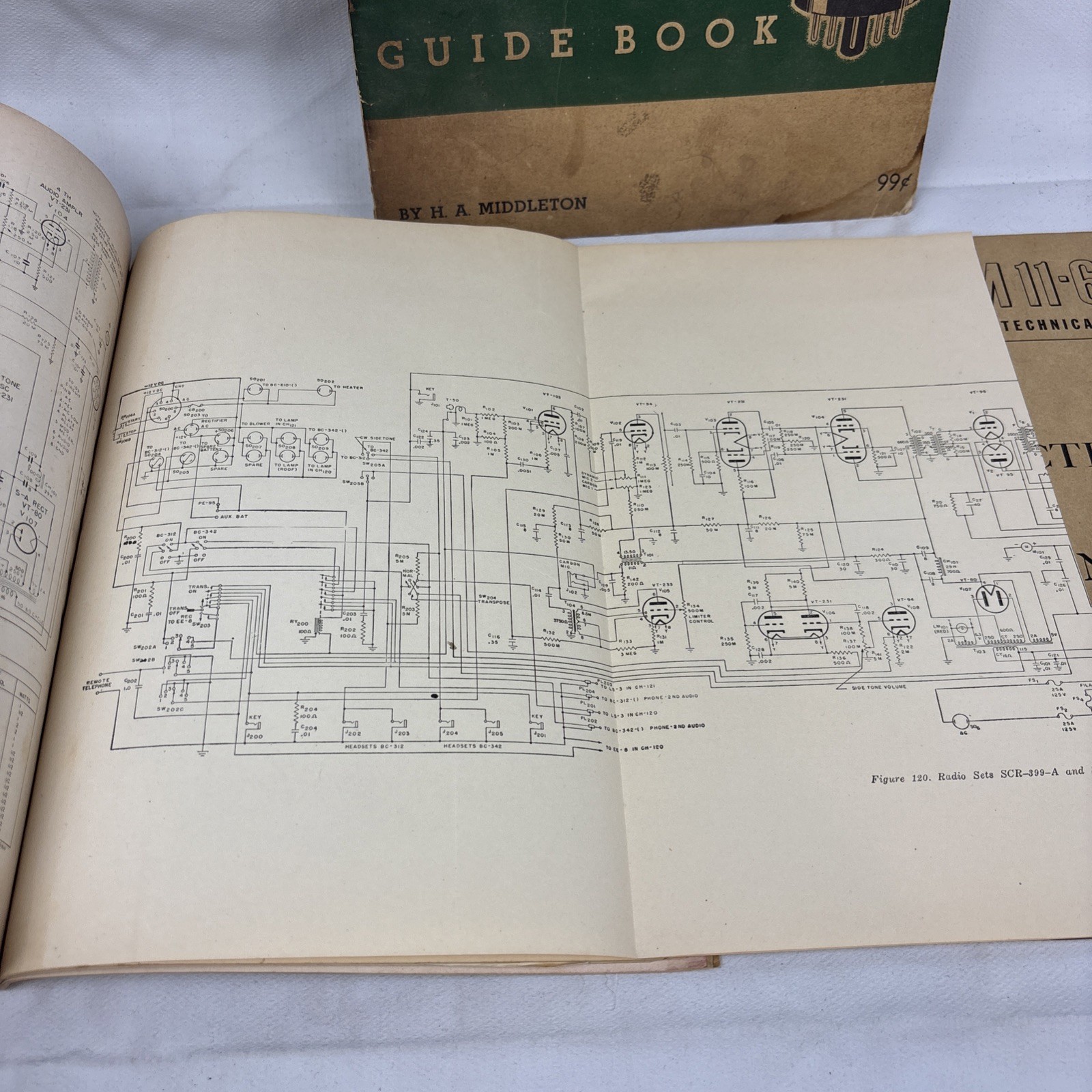 WWII & Korean War Army Electronics Technical Manual Lot TM 11-281 11-660 Tube