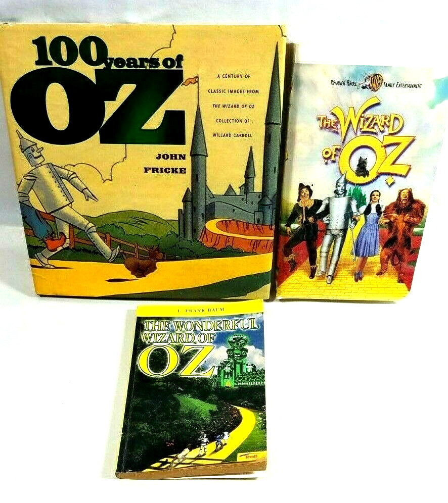 Wizard of Oz Lot – VHS Tape Movie and 2 Wizard of Oz Books – 100 Years of Oz