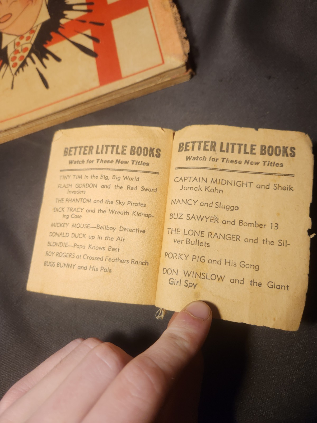 ANTIQUE/VINTAGE Damaged Comic Books – Bringing Up Father & Andy Panda’s Vacation