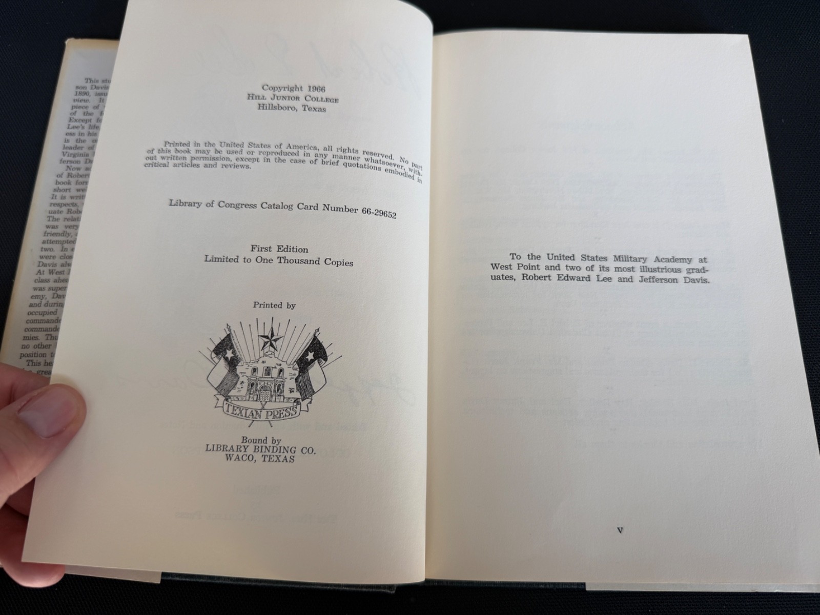 ROBERT E LEE Jefferson Davis 1966 1st Edition Limited 1000 Civil War HC DJ