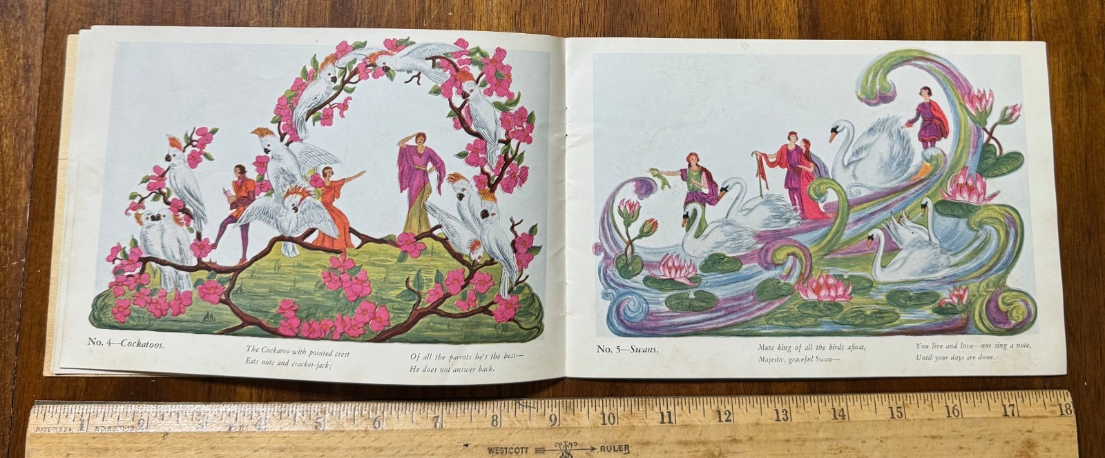 Vtg 1933 Mardi Gras Comus Float Bulletin booklet Mistick Krewe SC 20 color pgs