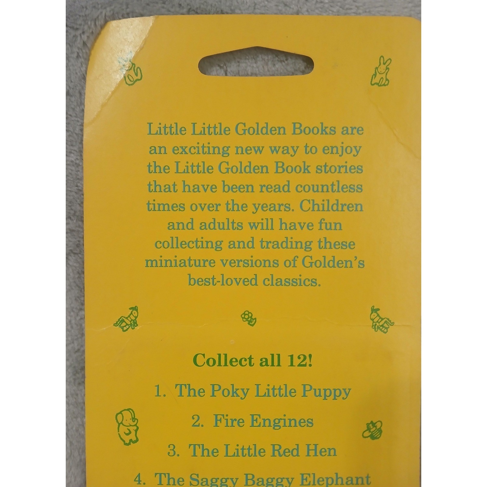 Vintage 1988 Little Little Golden Books Miniature 3 Packs 6 Books Sealed 13651
