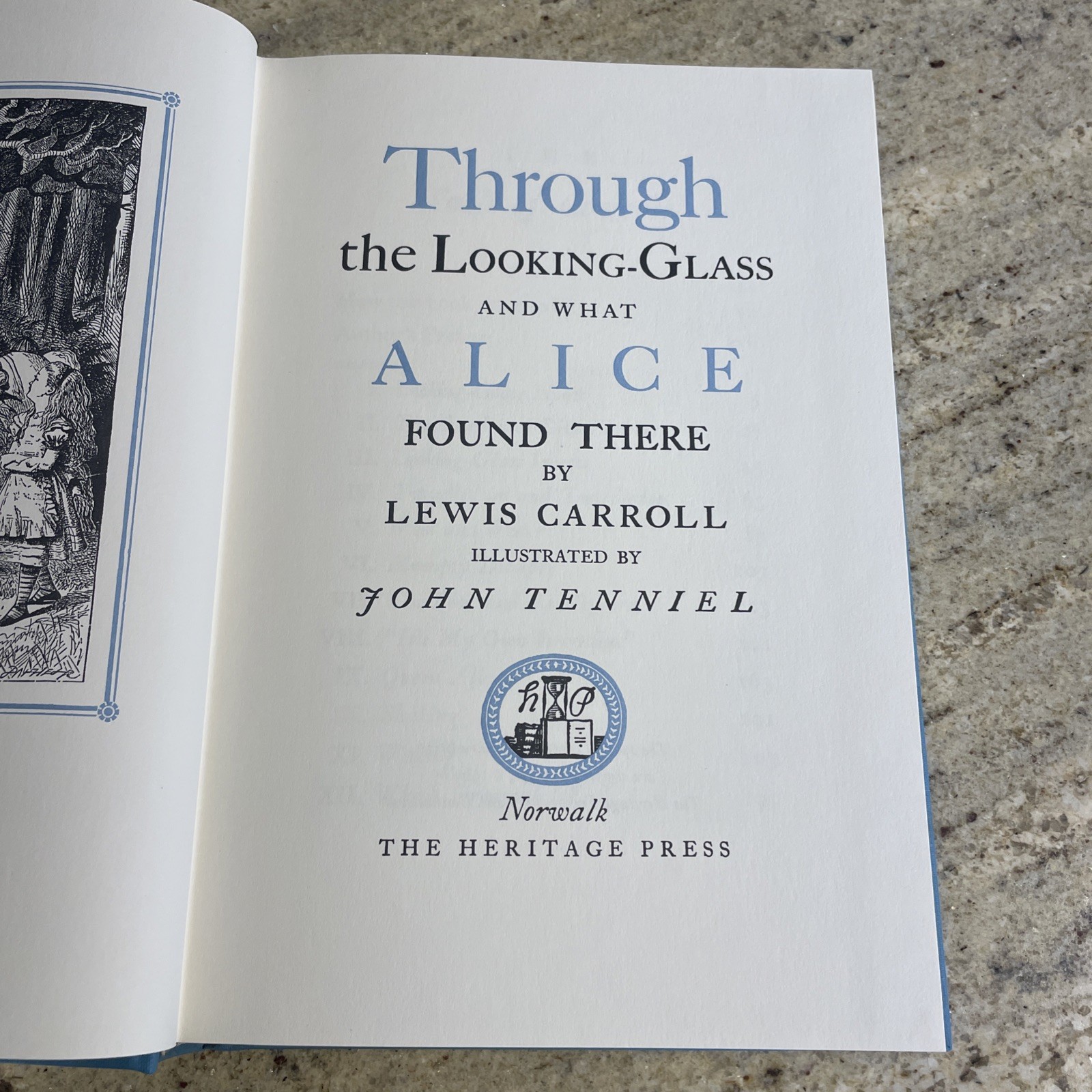 Heritage Press „Through the Looking Glass“ Lewis Carroll (1969, HC, Slipcase)