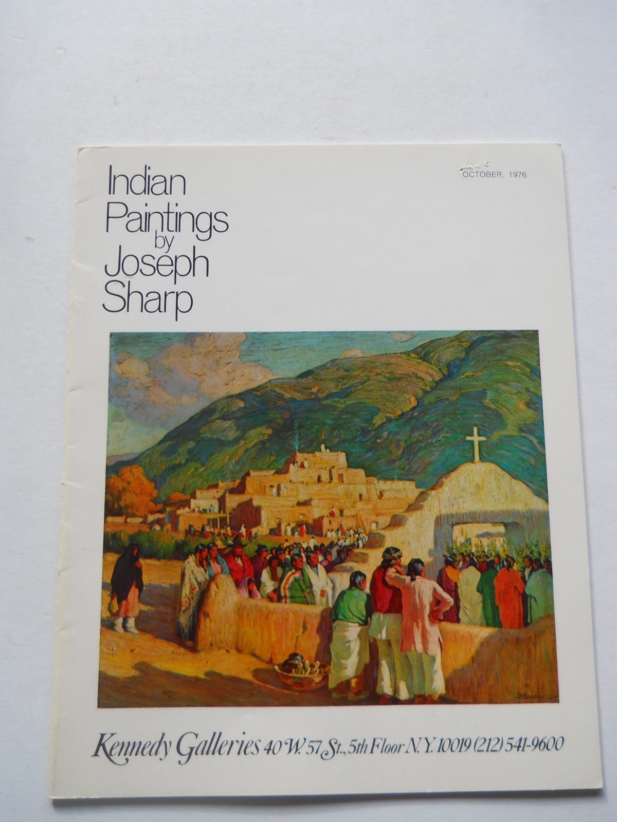 INDIAN PAINTINGS BY JOSEPH SHARP KENNEDY GALLERIES NY ART