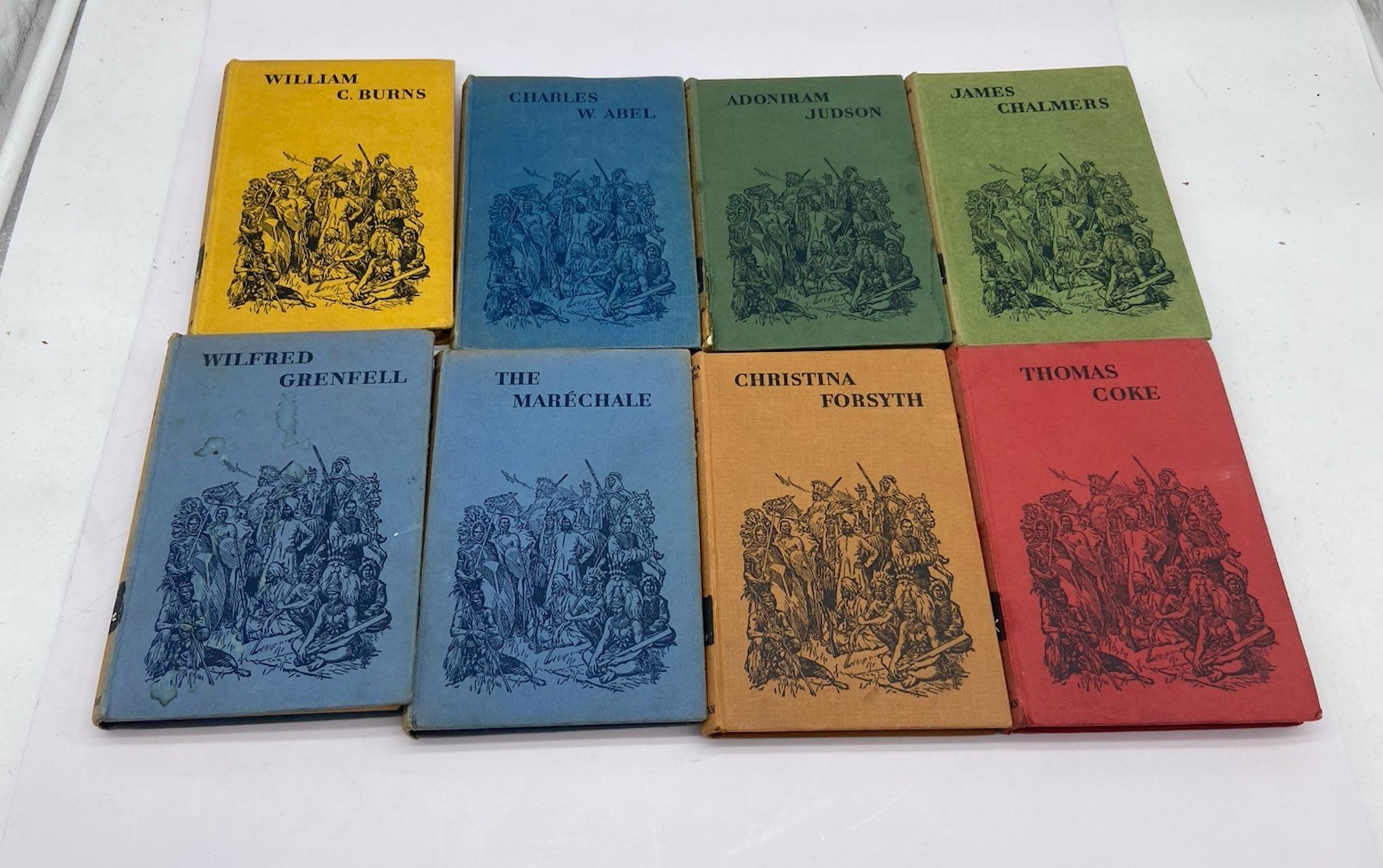 heroes of the cross book lot hardcover 1950s
