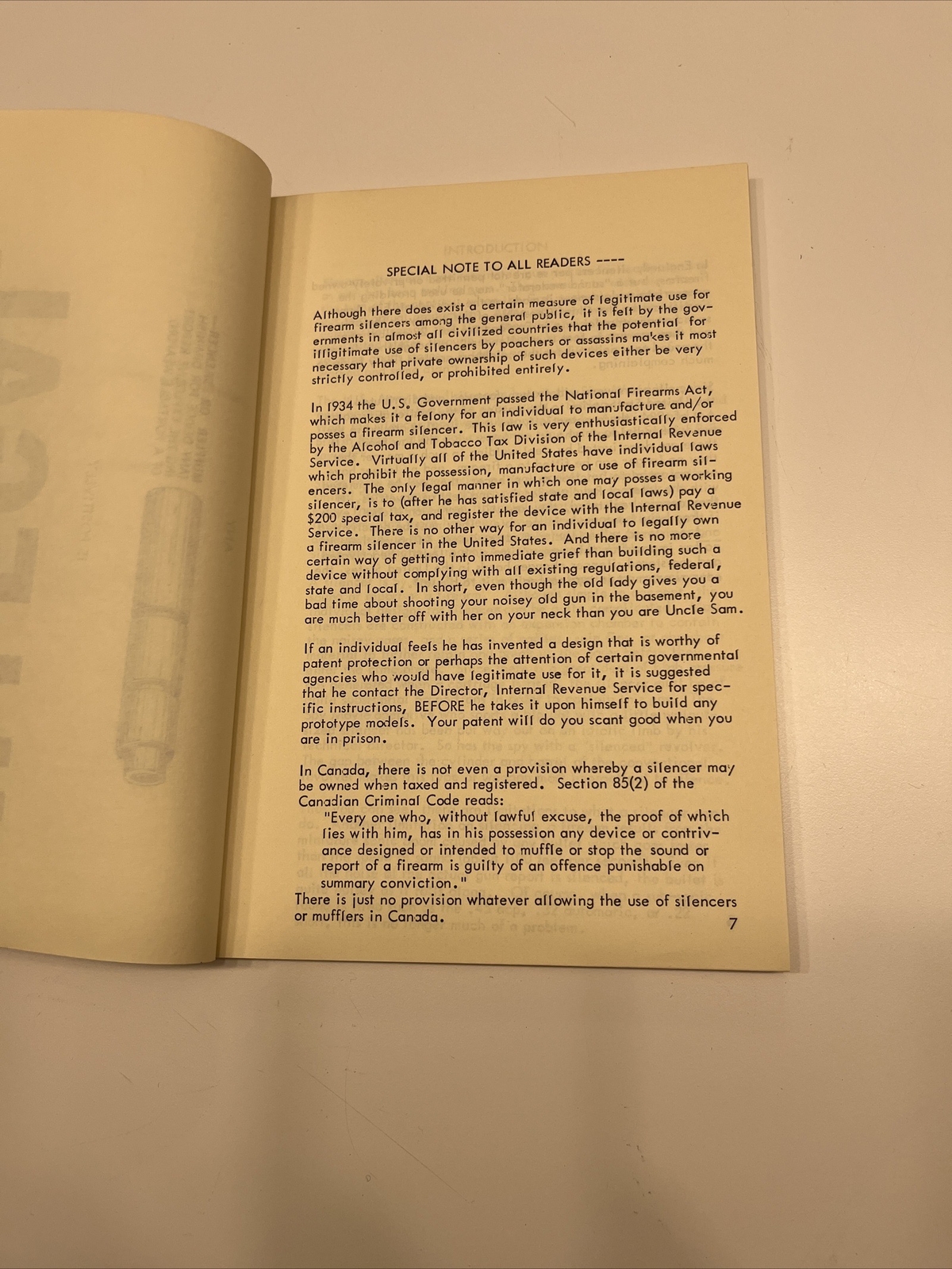 Firearm Silencers Vol. 1 US – Mclean (1968, 3P, PB, Militaria)