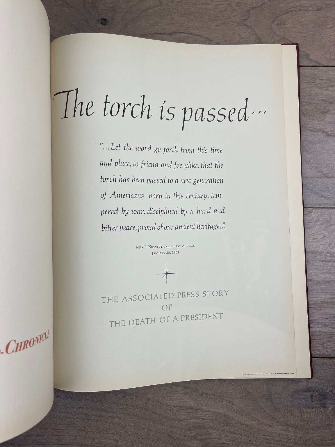 The Torch Is Passed The Associated Press Story Death of a President 1964