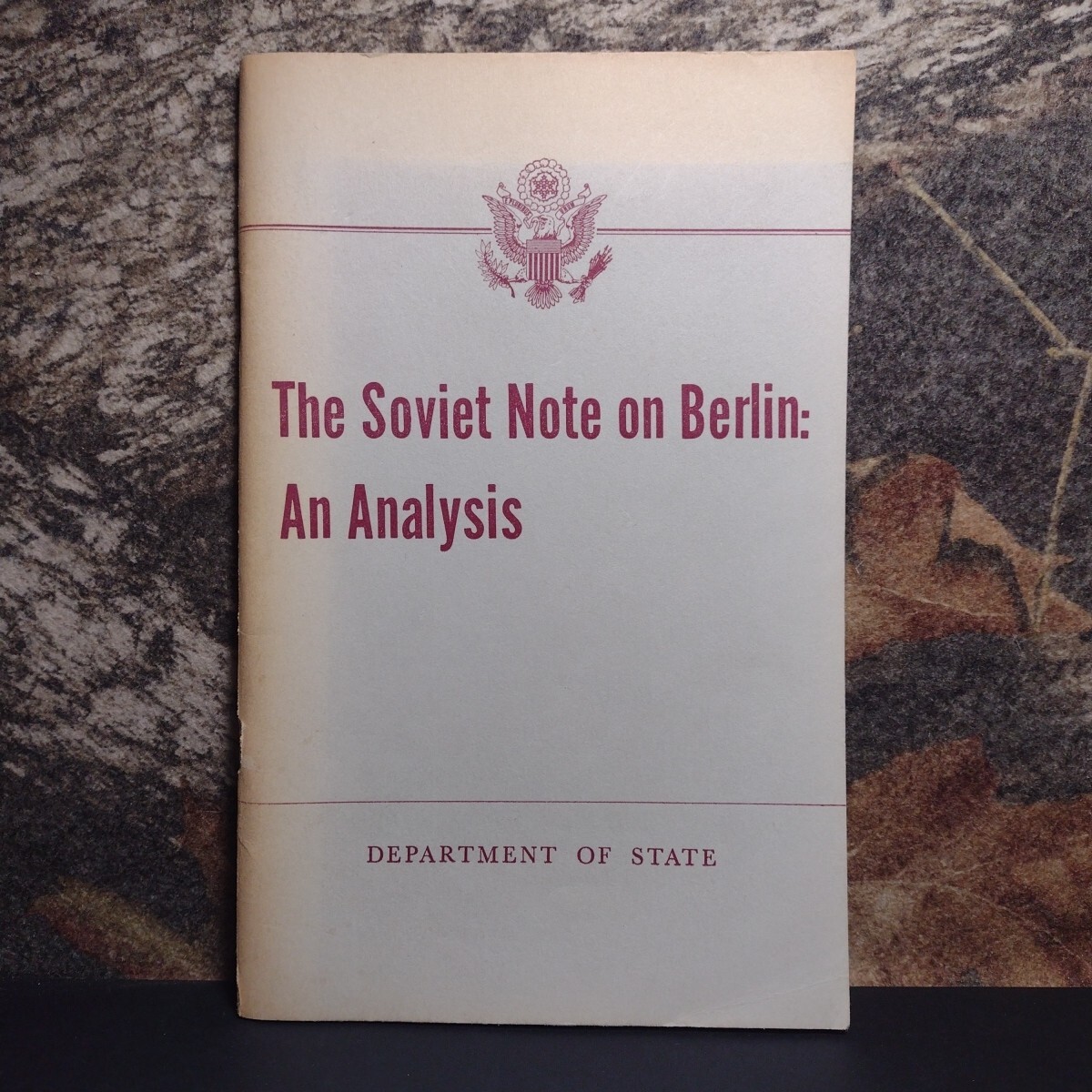 The Soviet Note on Berlin: An Analysis, The Department of State -1959 Paperback