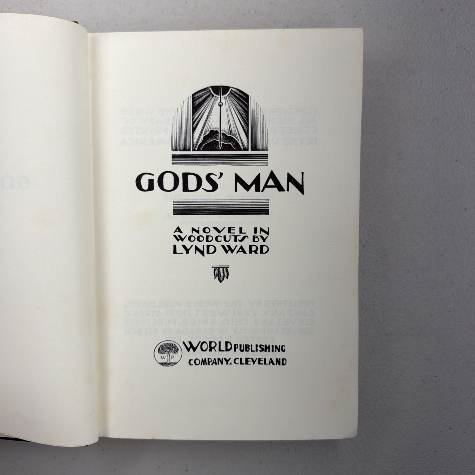 GOD’S MAN by Lynd Ward, 1966 Edition Hardcover