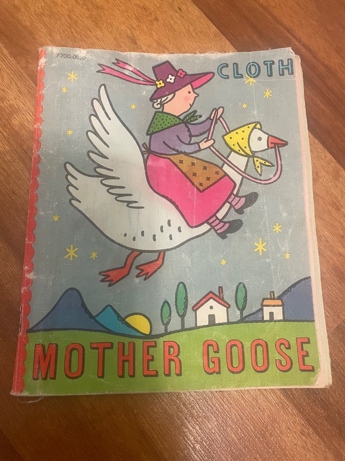 Baby’s Mother Goose Vintage Fabric Cloth Linen Nursery Book 1950’s?