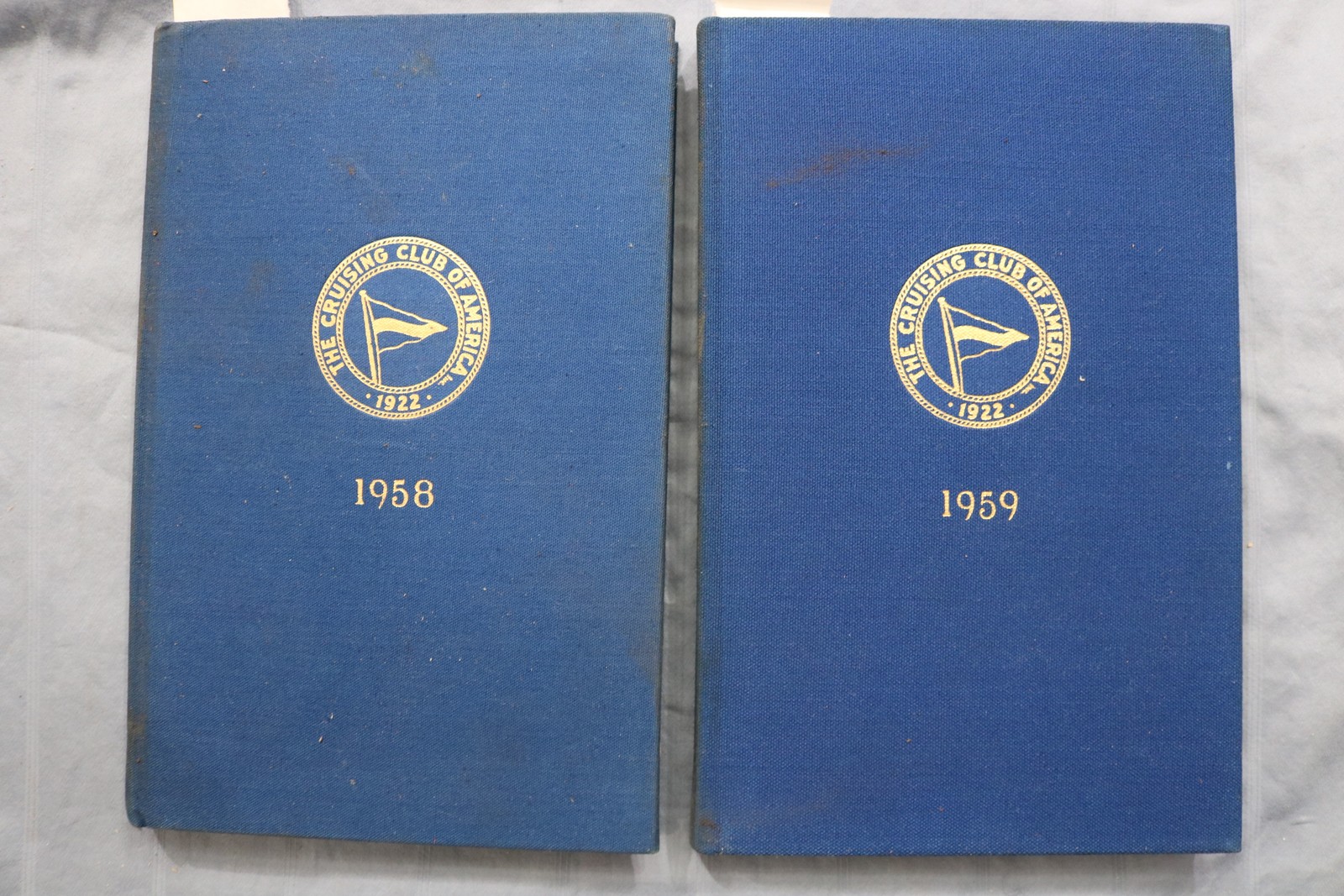 1958-1973 THE CRUISING CLUB OF AMERICA-HARDCOVER BOUND VOLUMES -LOT OF 12- KD 6Q