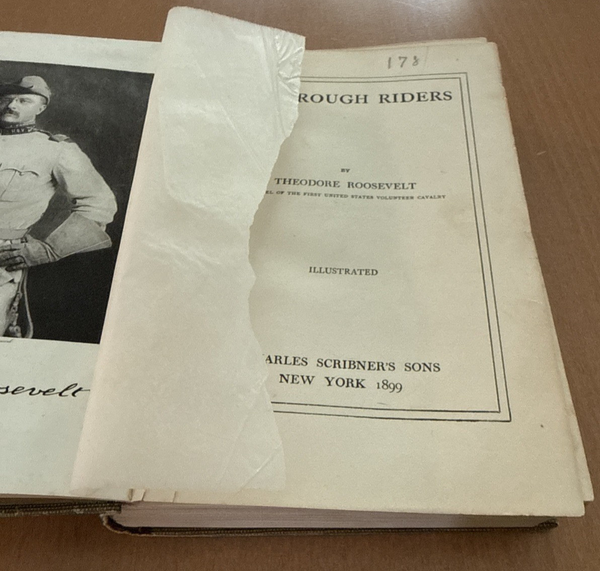 The Rough Riders by Theodore Roosevelt 1899 – POOR Condition – See Description