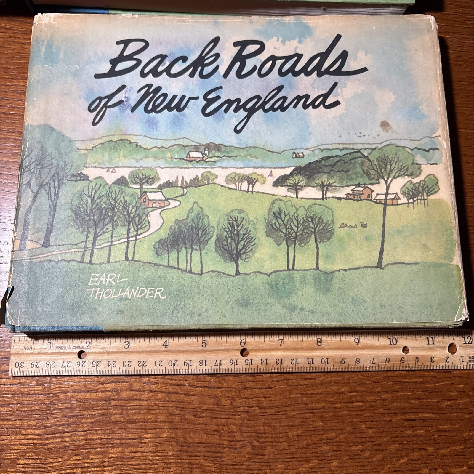 BACK ROADS OF NEW ENGLAND by Earl Thollander 1974 HC DJ 1st Edition