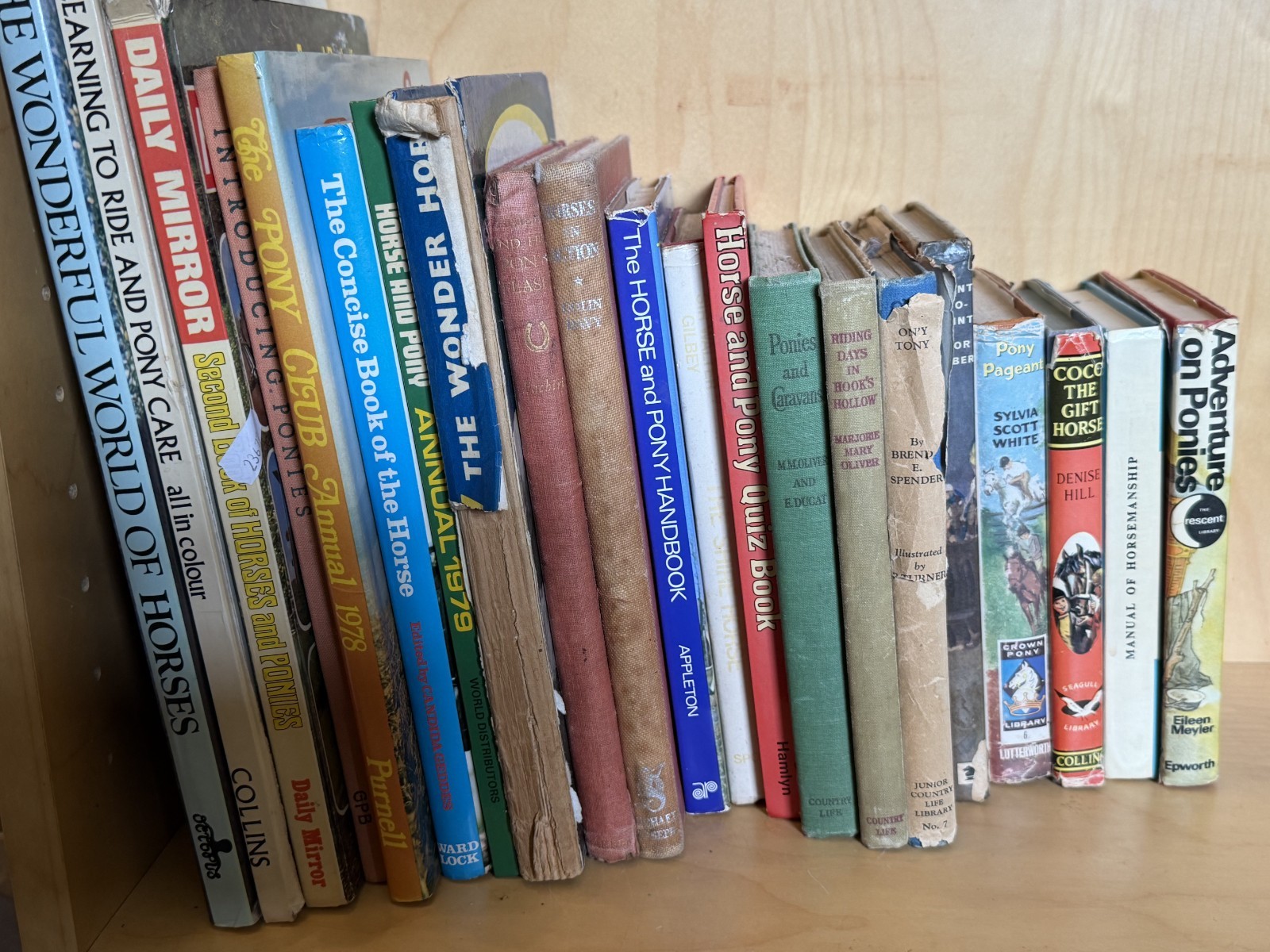 Horse/Pony Book Collection Job Lot Fiction, Non-fiction, 21 Books Vintage