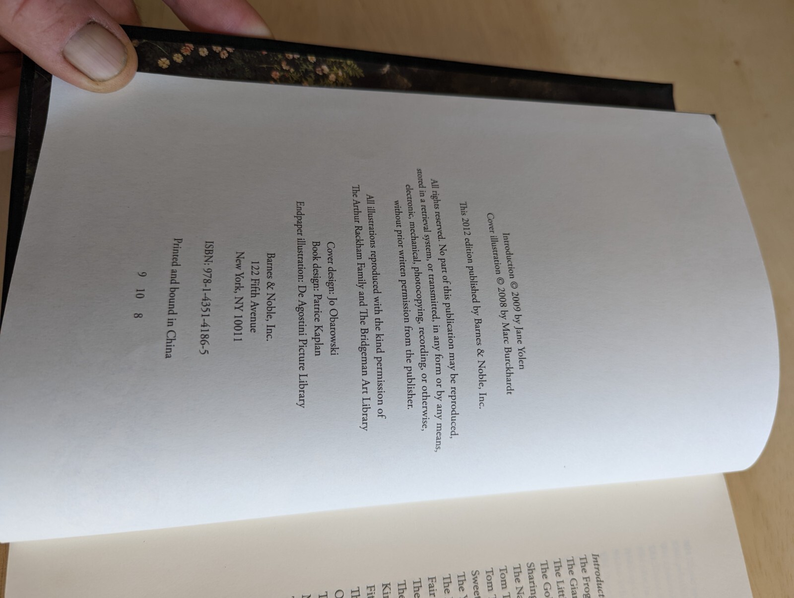 Grimms Complete Fairy Tales Barnes & Noble 2009 Edition