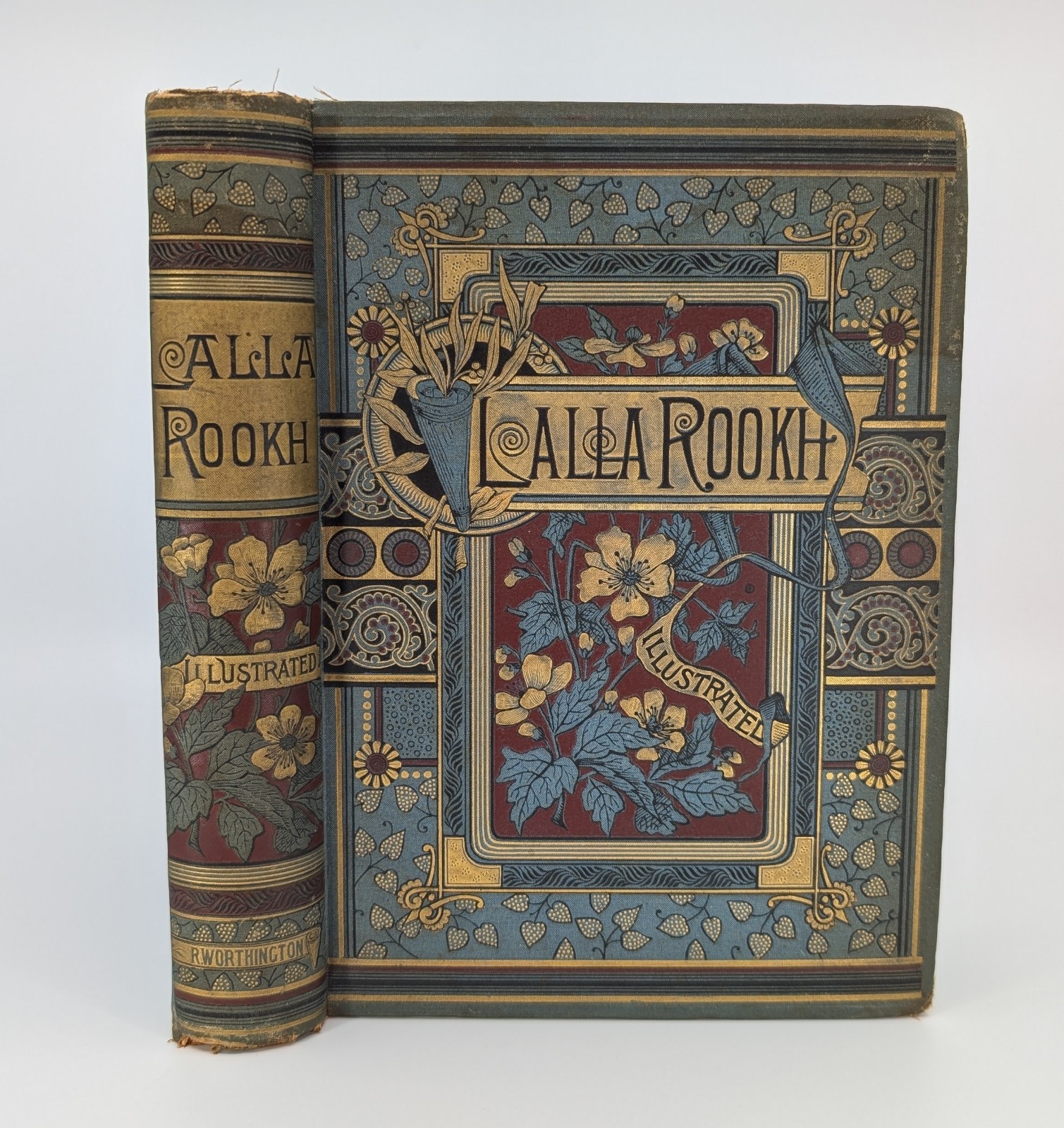 Lalla Rookh: An Oriental Romance Thomas Moore 1884 Antique Victorian Cloth Book