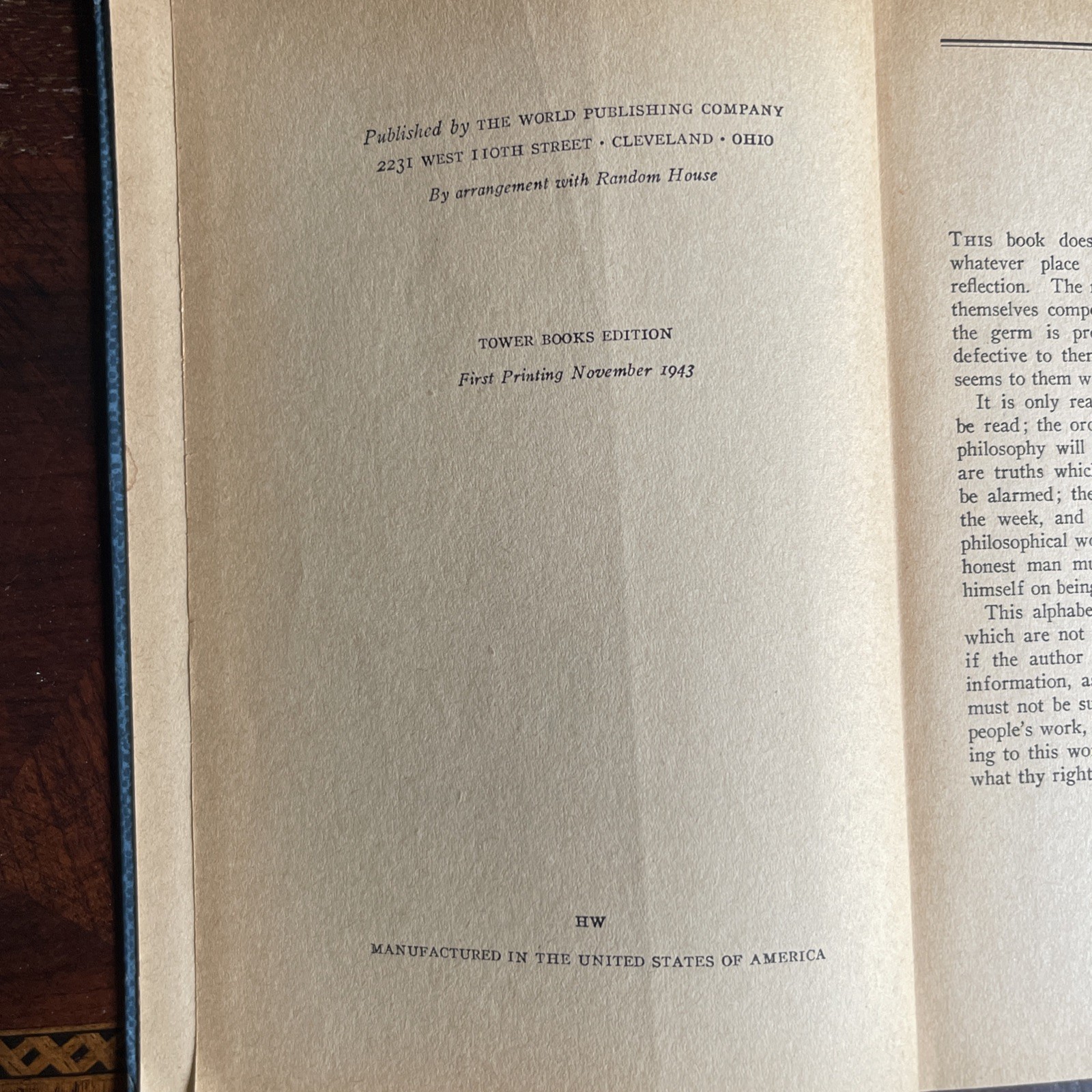 1948 Voltaire’s Philosophical Dictionary Hardcover World Publishing Co Cleveland