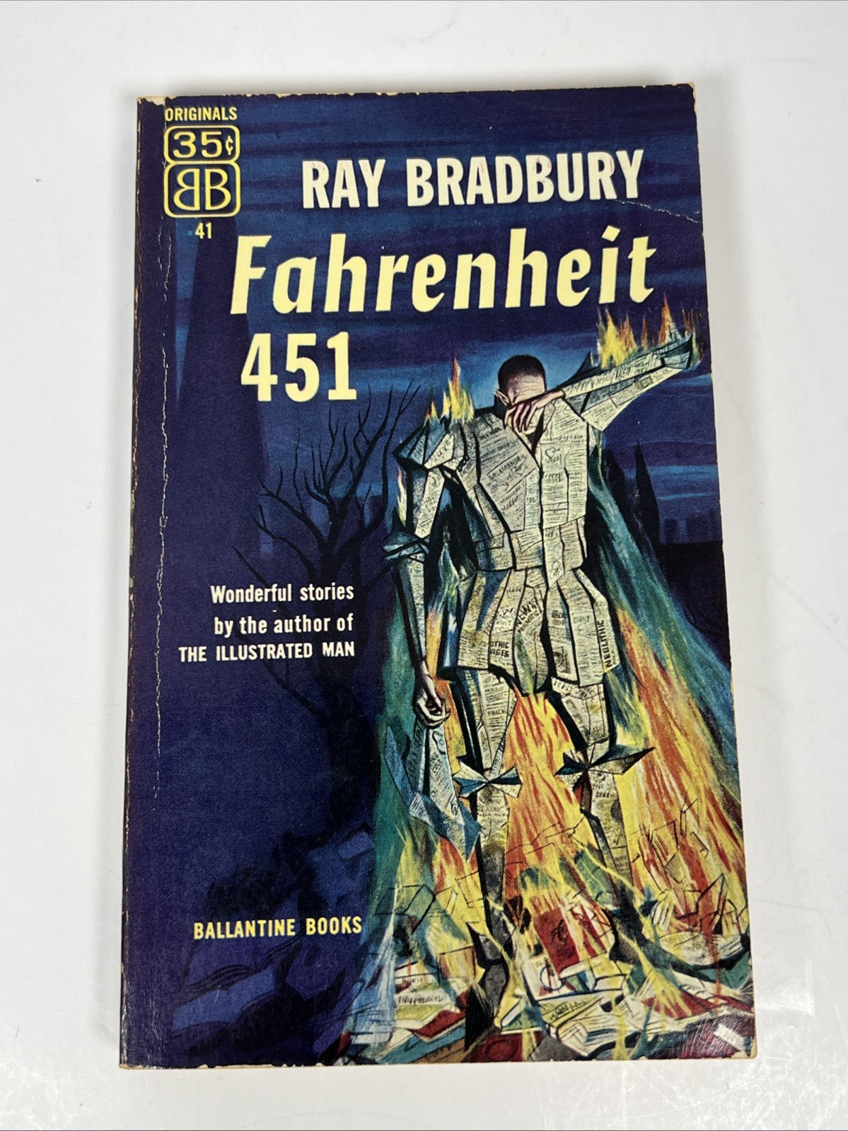 Fahrenheit 451 Ray Bradbury Ballantine 41 True 1st Ed. 1953 Mugnaini Cvr. NICE!