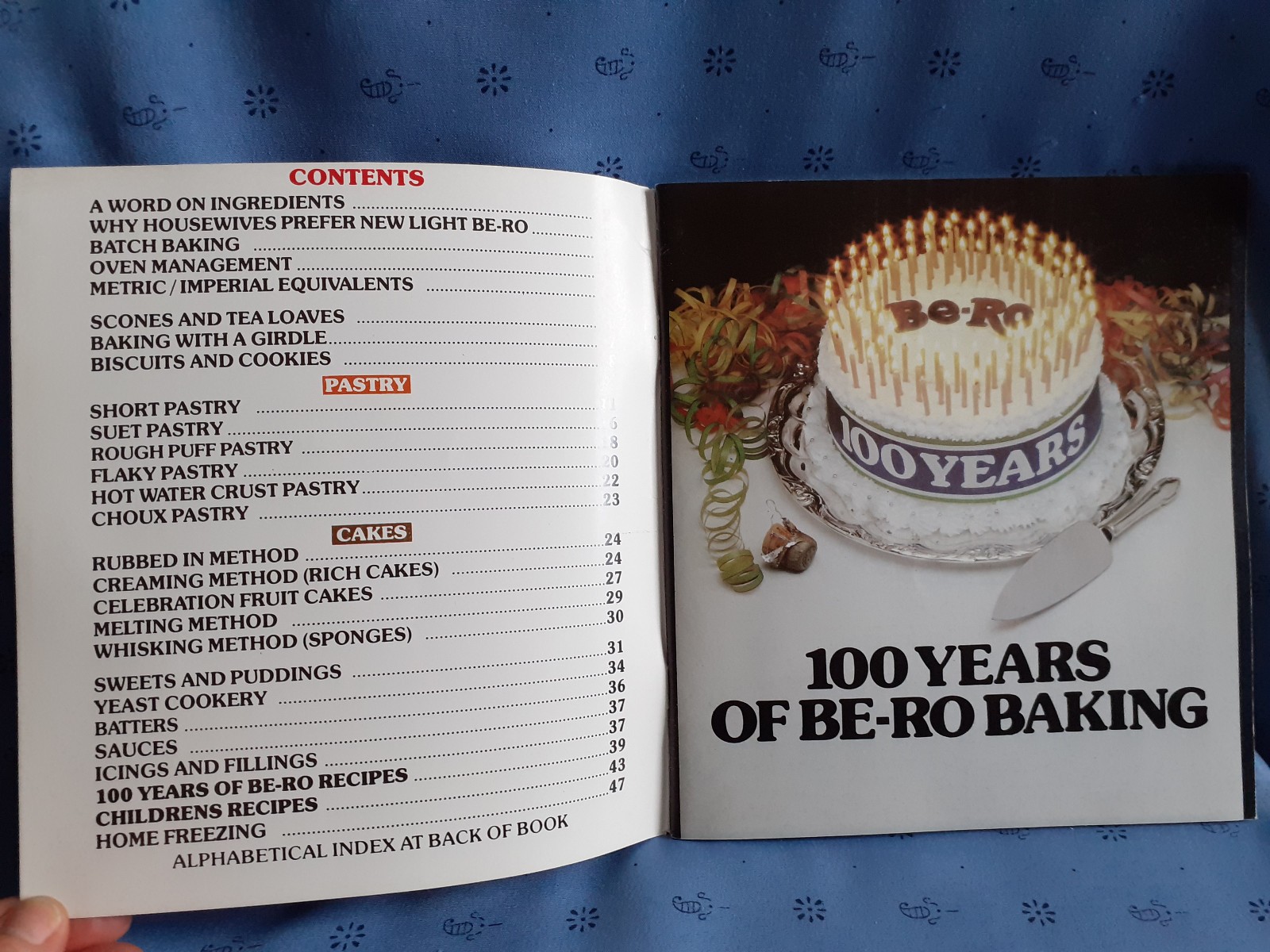 HOME RECIPES WITH BE-RO – CENTENARY EDITION BOOK COOKING BAKING – EXCELLENT COPY