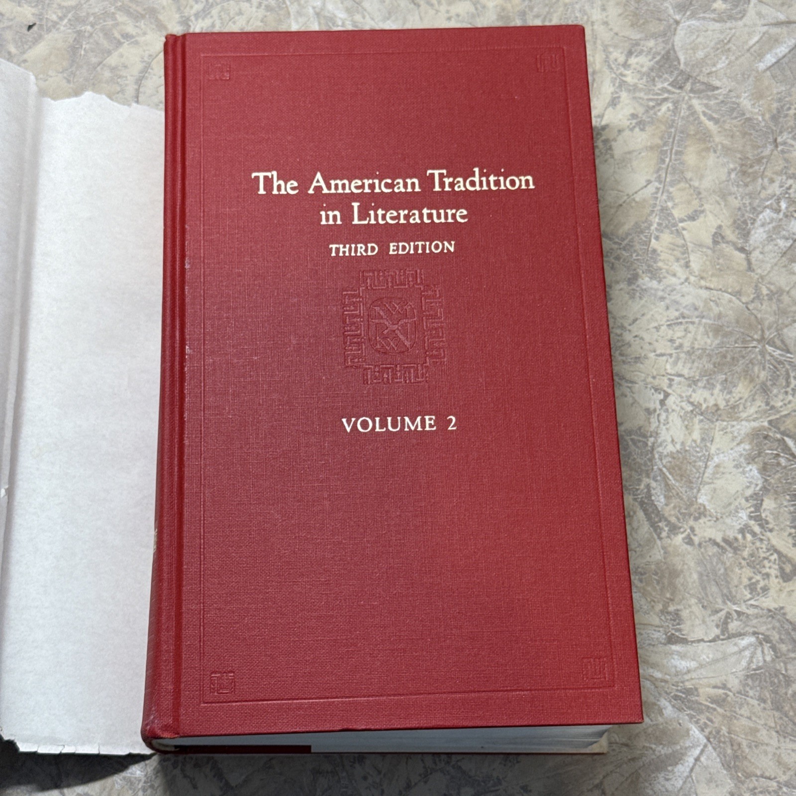 The American Tradition in Literature Vol 2 Third Edition 1967 Norton HC w/ DJ