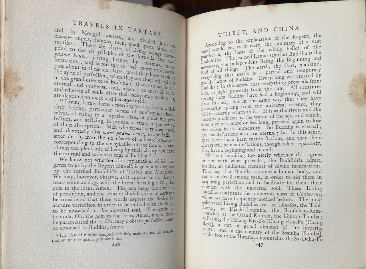 Travels in Tartary, Thibet and China 1844-1946 Vol 2 / Wm. Hazlitt / Harper 1928