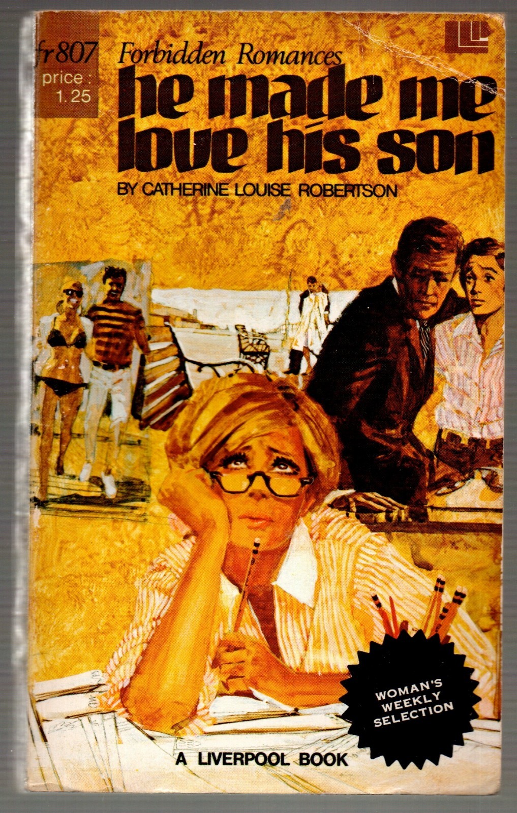 He Made Me Love His Son 1972 Liverpool Forbidden Romance Smut Sleaze Vintage Pb