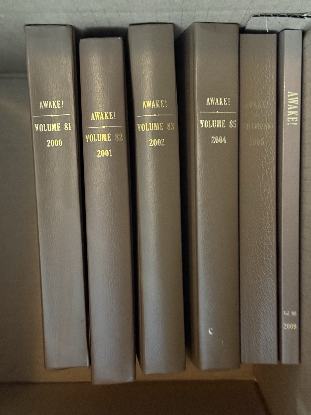Jehovah’s Witnesses AWAKE Bound Volumes 81-90 (2000-2009)