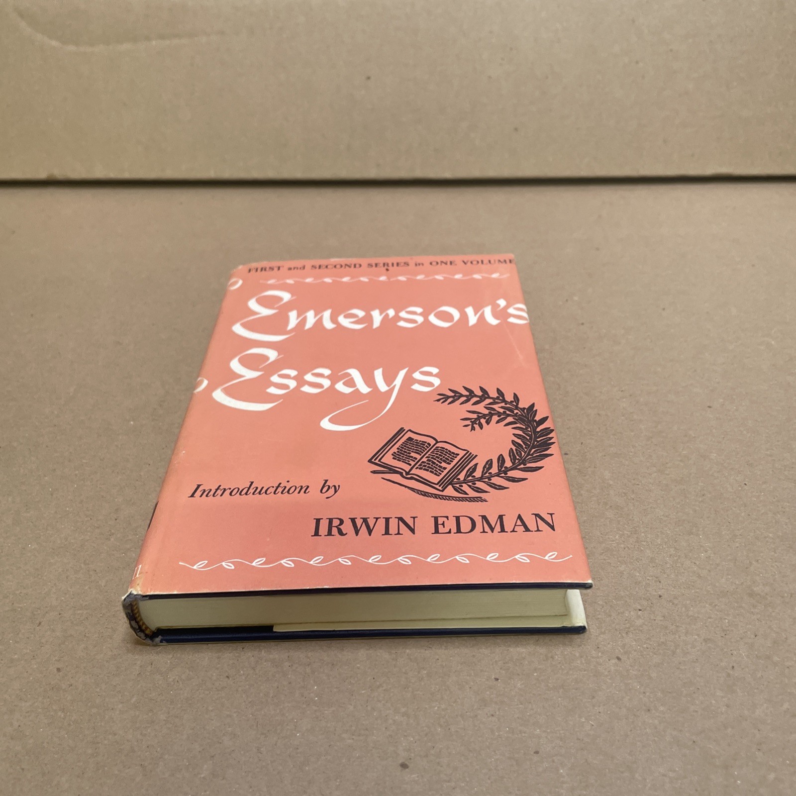 Emerson‘ Essays 1st & 2nd Series One Volume Hardcover With Outer Jacket 1951