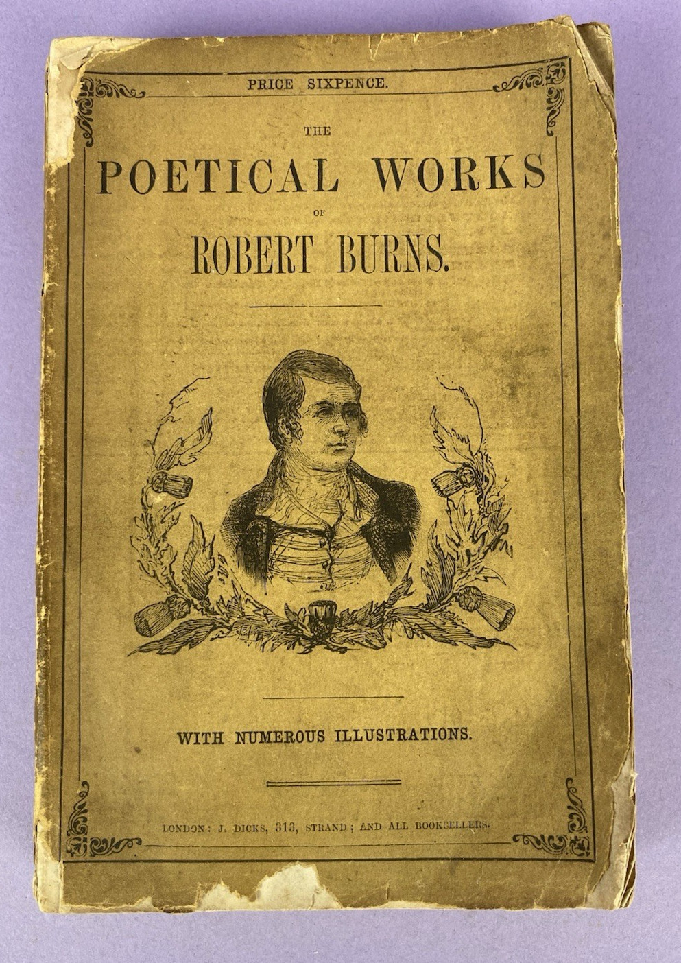 Poetical Works of Robert Burns With Numerous Illustrations Dicks 1870 Paperback