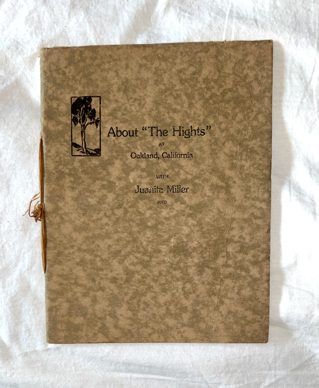 About The Hights at Oakland California with Juanita Miller MacLafferty Soft 1919