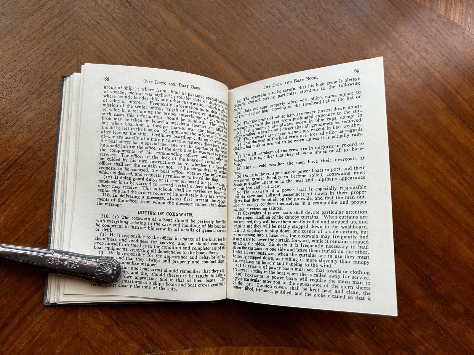 The Deck Boat Book of United States Navy 1918 + Handwritten Notes & Paperwork