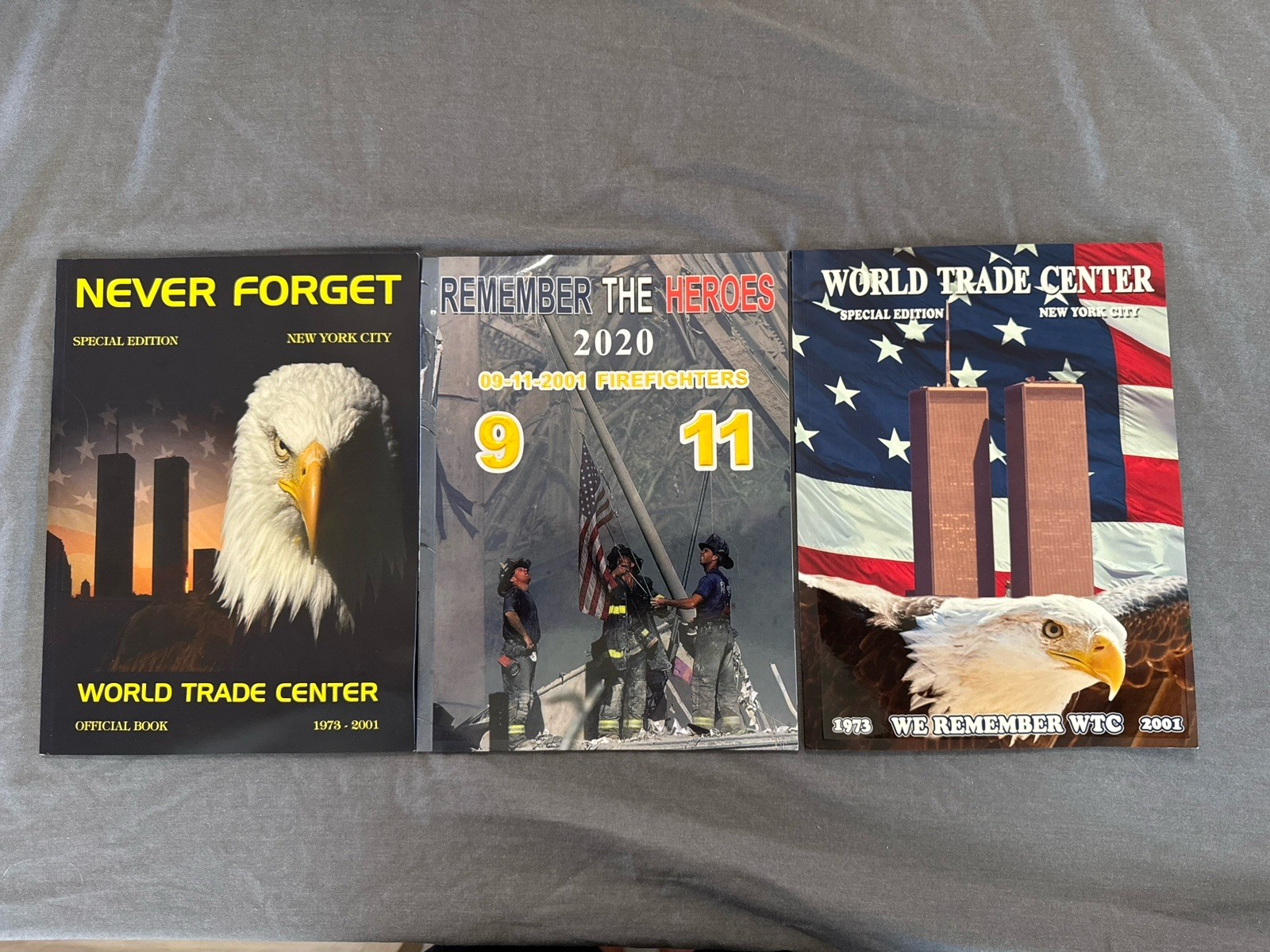 9/11 World Trade Center Special Edition Books Lot Of 3 Booklets NYC 1973-2001