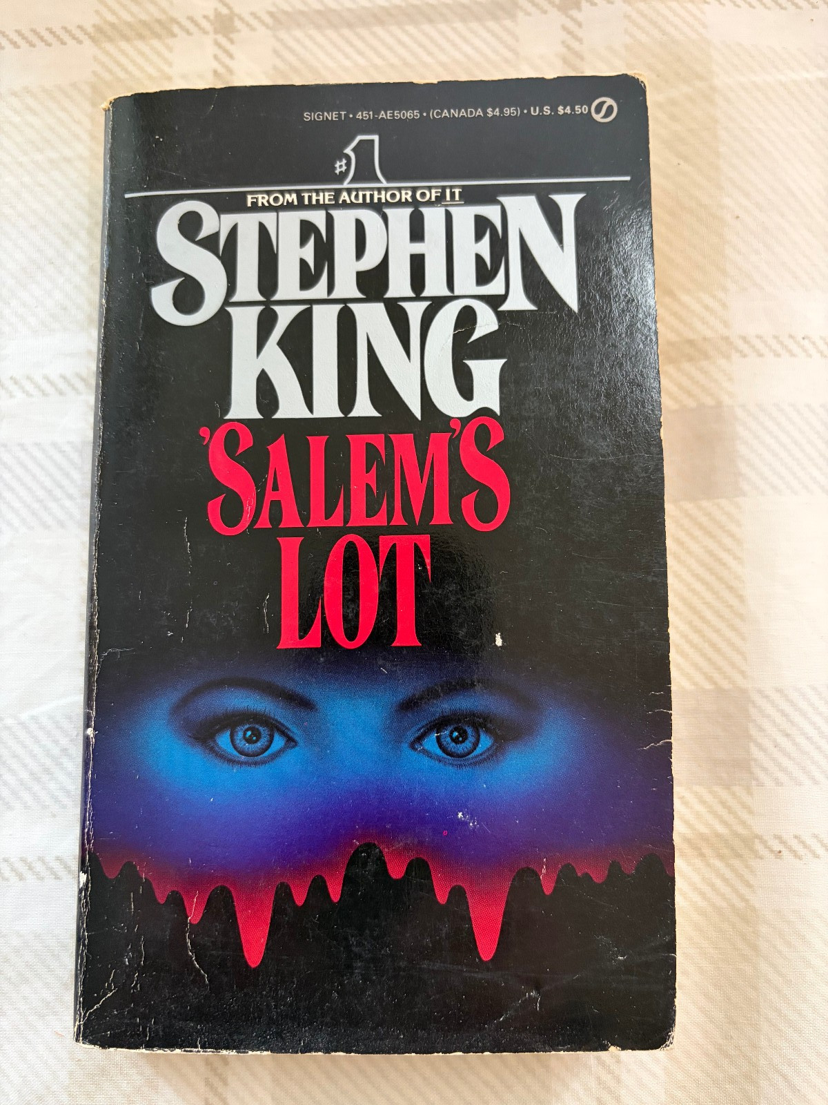 Salem’s Lot By Stephen King – Signet 1st Signet Printing 1976 Vintage Paperback