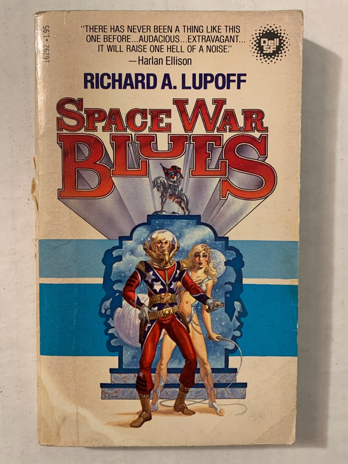 SIGNED Space War Blues Richard A Lupoff Vintage Paperback Book 1st Edition 1978
