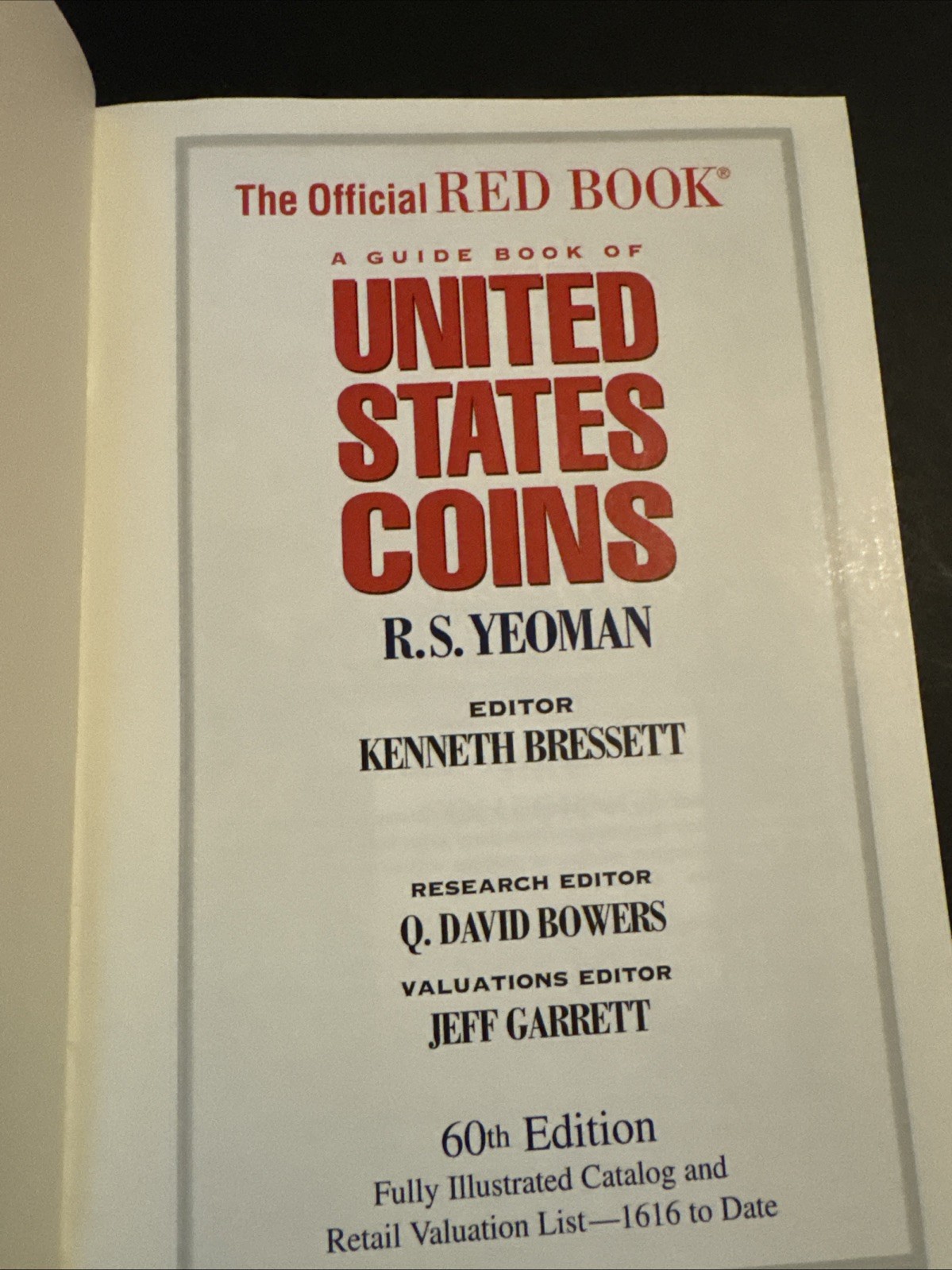 Whitman Official Red Book Guide Book of U.S. Coins 60th Edition 2007 (HC) Good