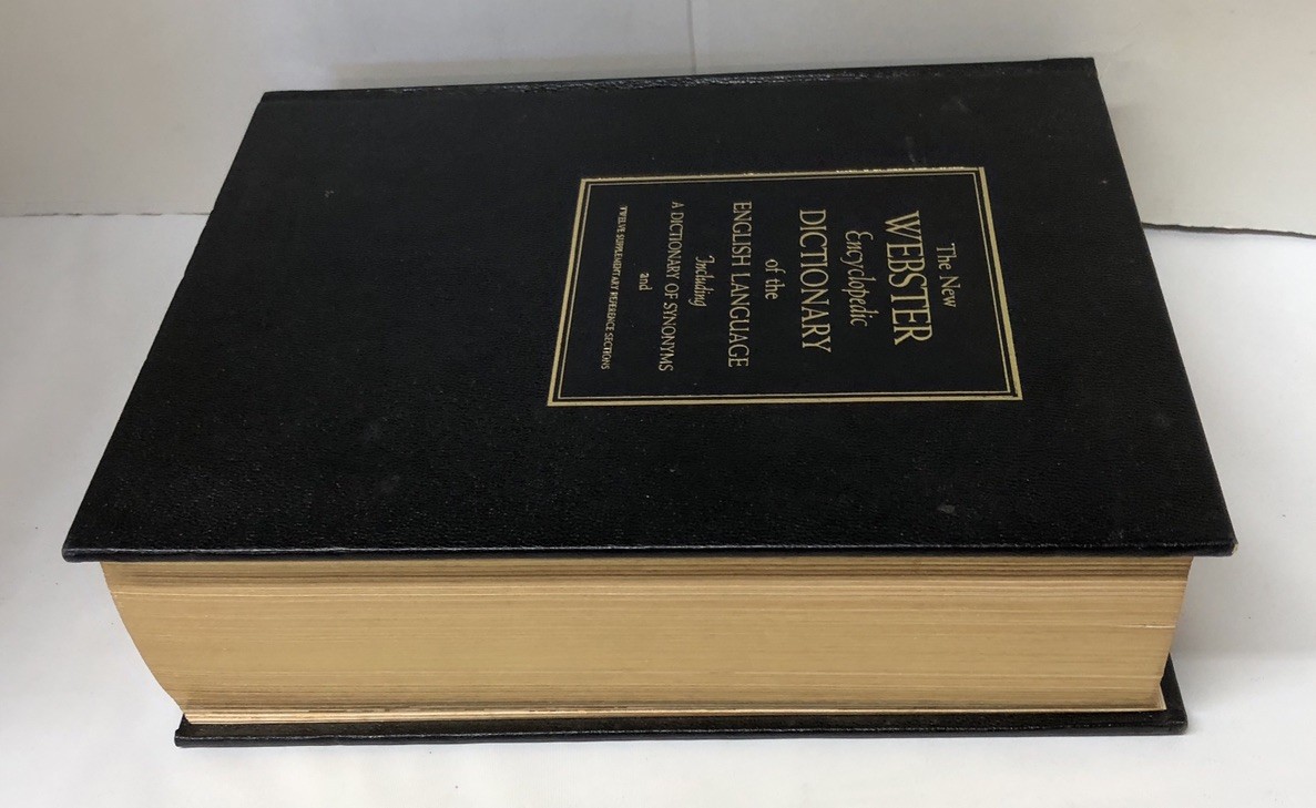 1968 The New Webster Encyclopedia Dictionary of the English Language (Hardcover)