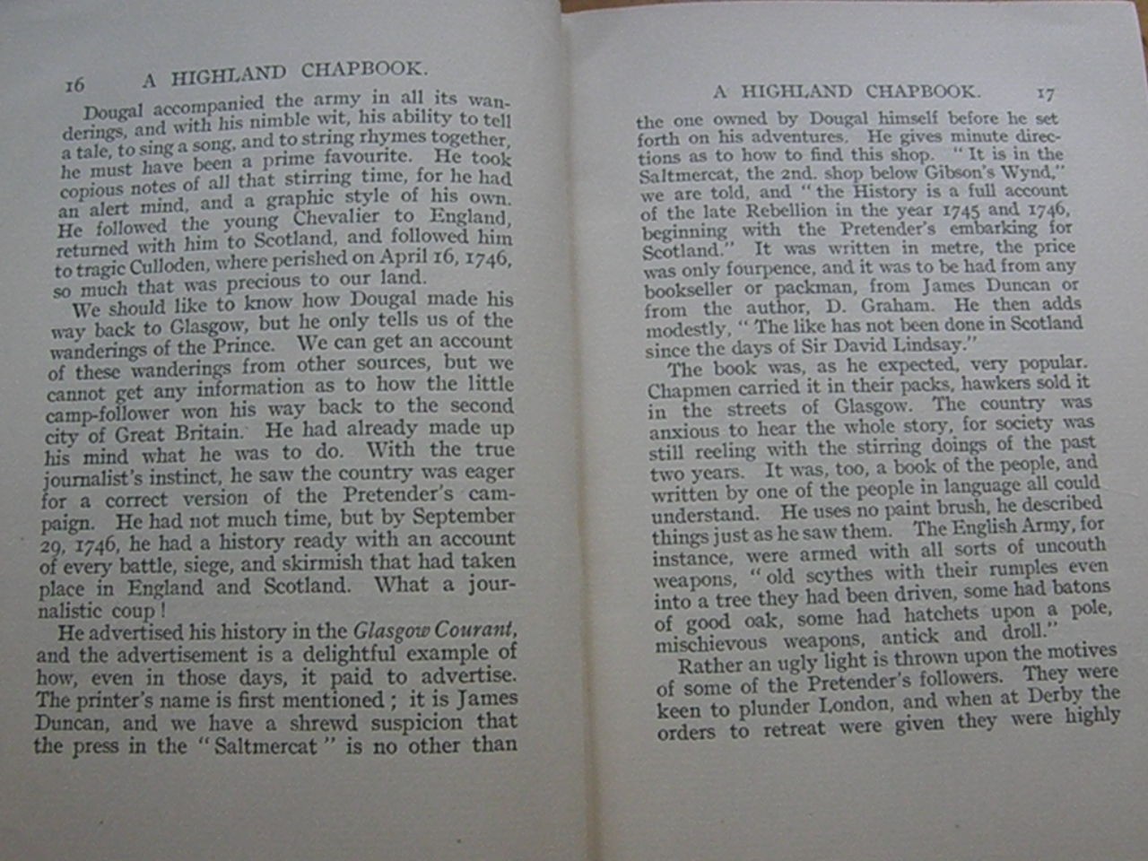 A Highland Chapbook -Cameron OCCULT WITCHCRAFT FOLKLORE BLACK MAGIC KELPIES MYTH