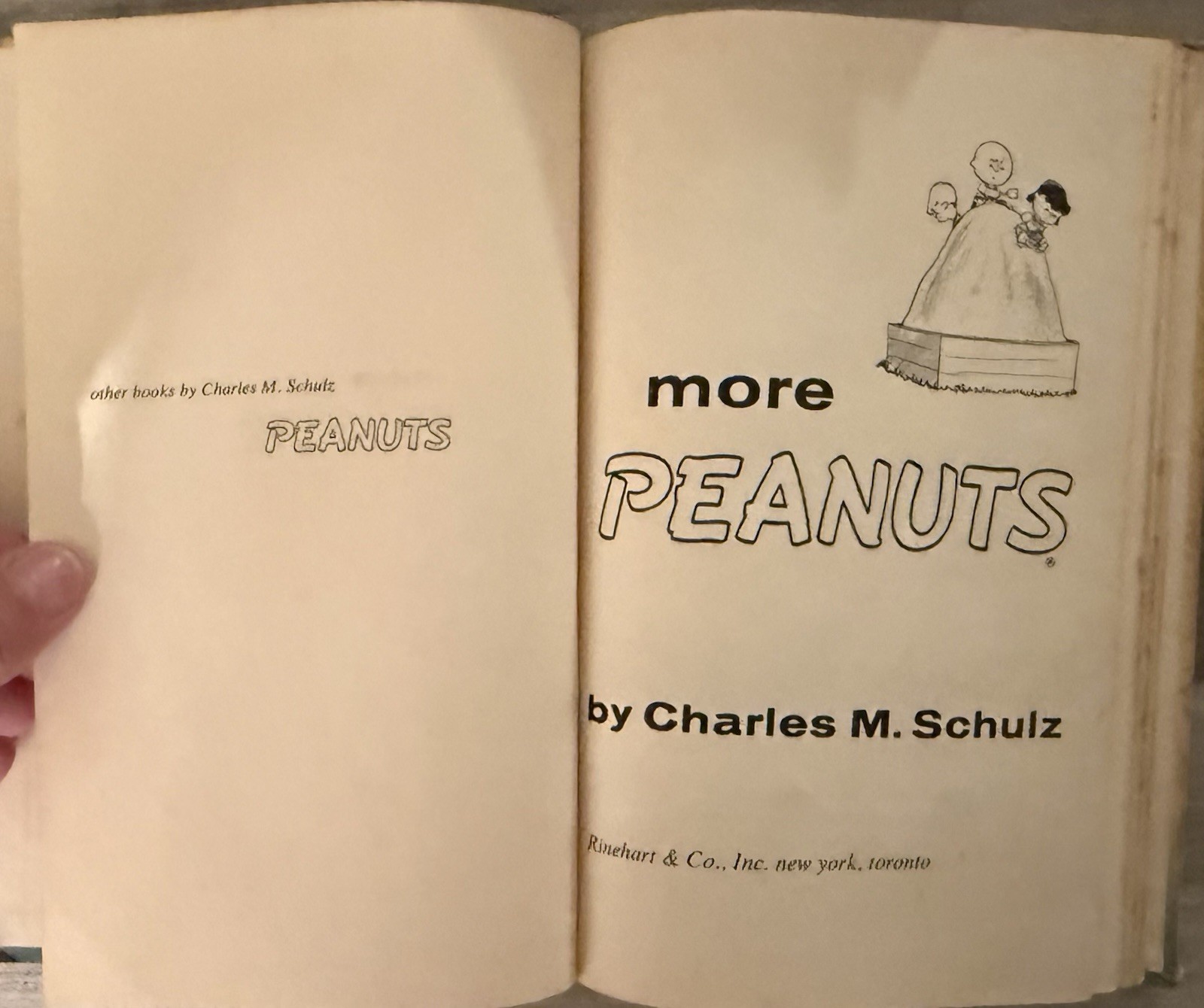1954 More Peanuts Charles M Schulz 1st Ed HC Rinehart Charlie Brown Snoopy