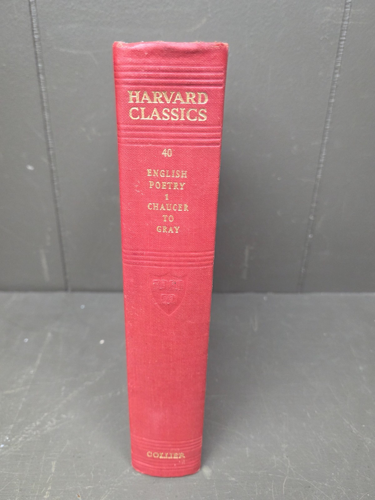 1930 Harvard Classic Volume 40 „1 Chaucer To Gray“ P.F. Collier RL138