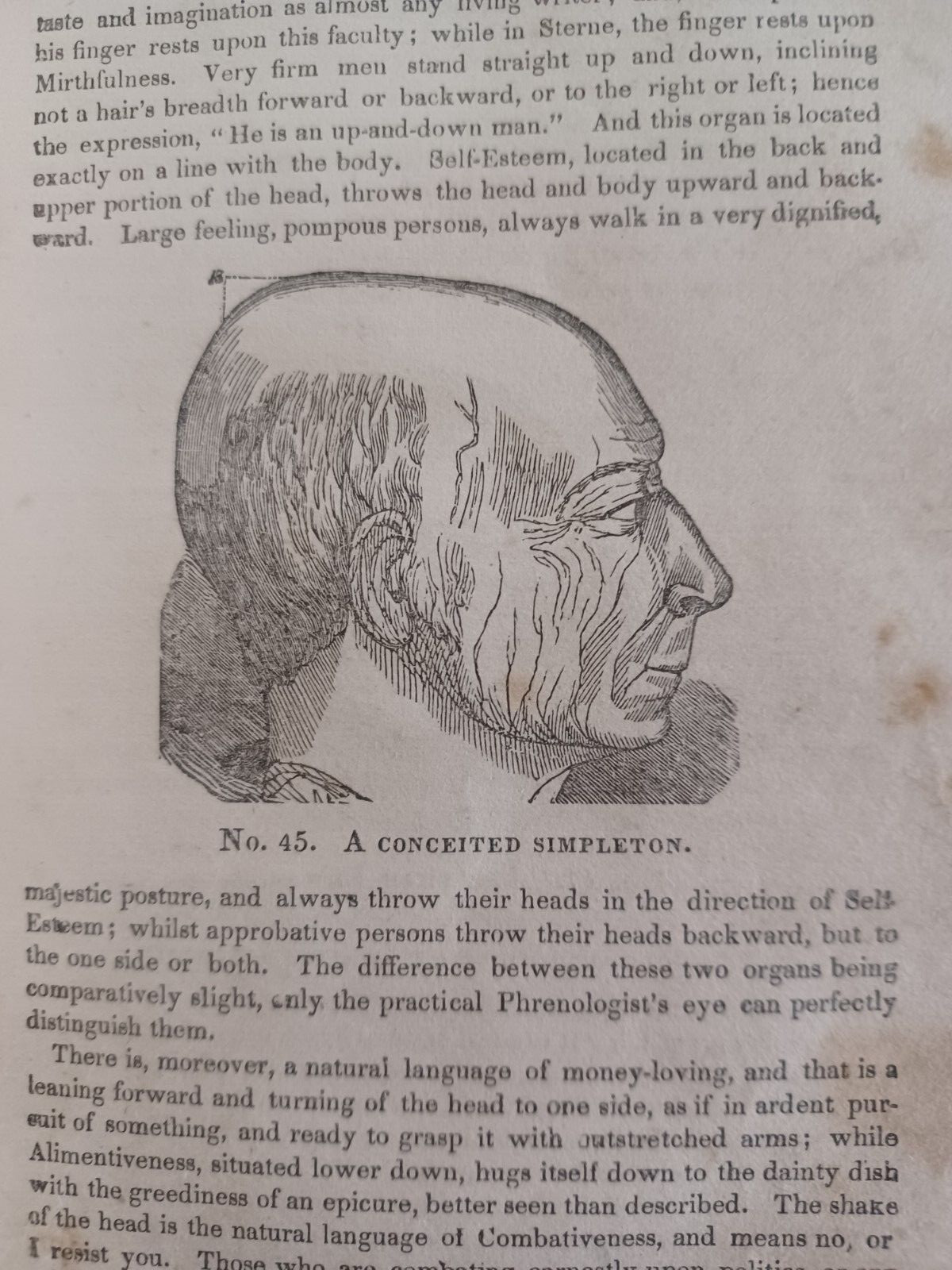 1840 Self-Instructor Phrenology & Physiology, inscribed by Augusta, GA man 1870