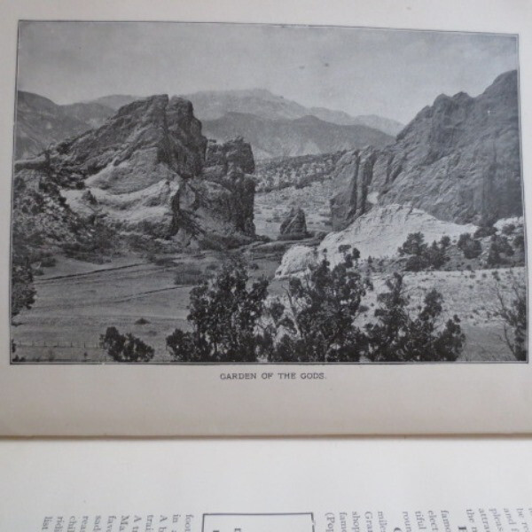 1905 OVER RANGE GOLDEN GATE Travel Guide Colorado Utah Nevada California Oregon