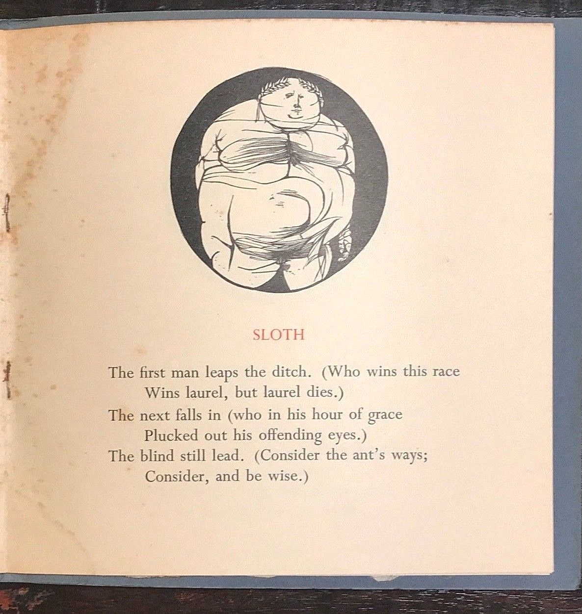 SIGNED – ANTHONY HECHT – THE SEVEN DEADLY SINS – LTD ED Poems 175/300, L. BASKIN