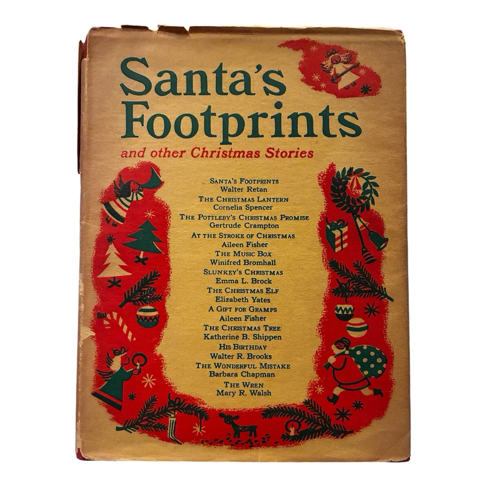 1948 Santa’s Footprints Christmas Stories HC DJ First Edition
